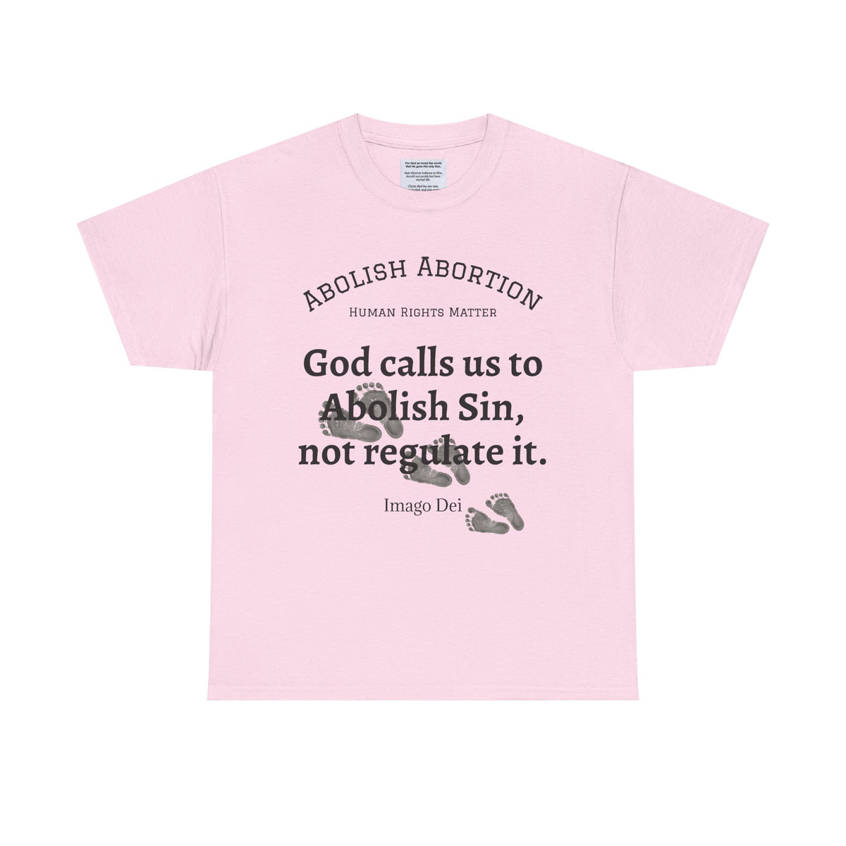 Abolish Abortion II T-Shirt — Jeremiah 1:5 Christian Message