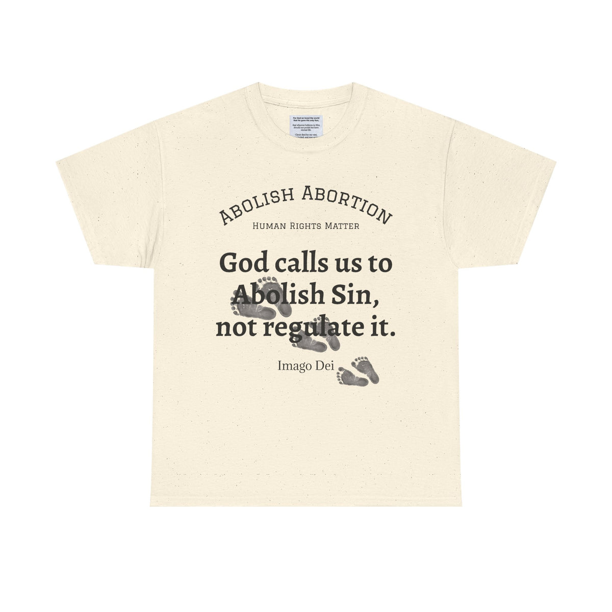 Abolish Abortion II T-Shirt — Jeremiah 1:5 Christian Message
