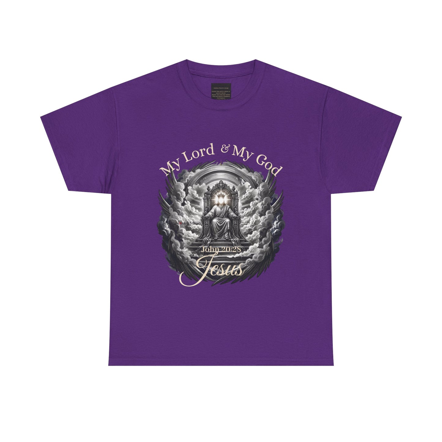 Jesus on the Throne "My Lord & My God" Christian Faith Tee
