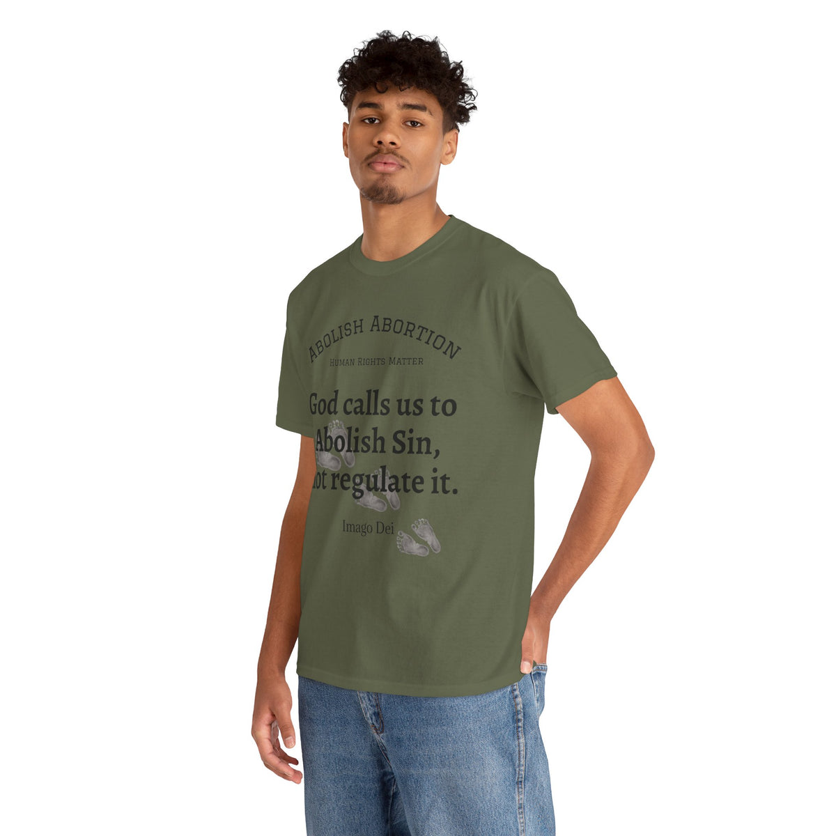 Abolish Abortion II T-Shirt — Jeremiah 1:5 Christian Message
