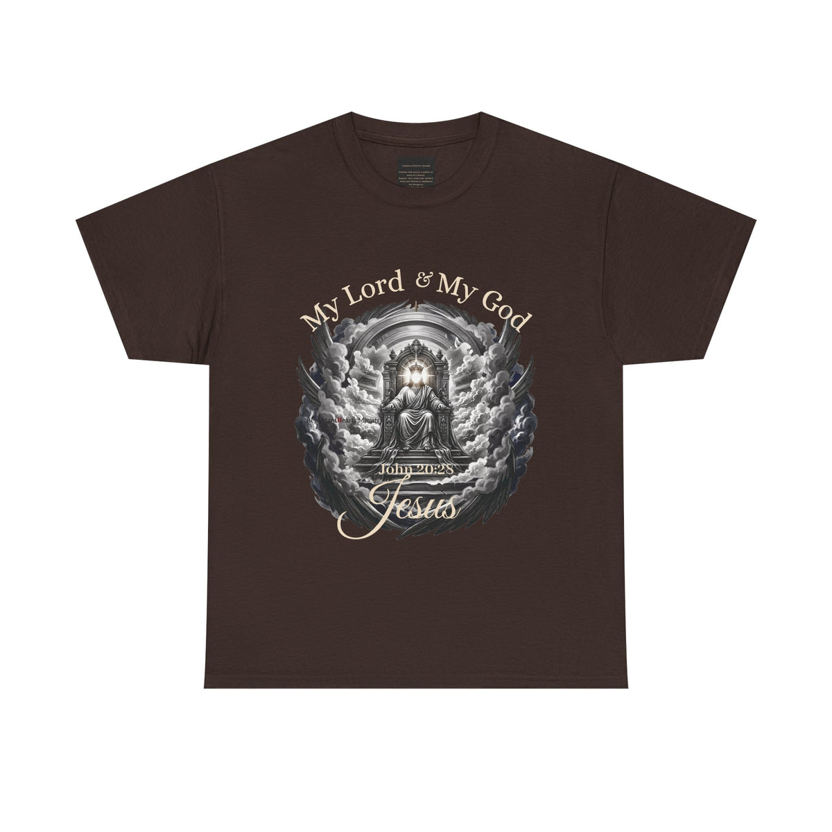 Jesus on the Throne "My Lord & My God" Christian Faith Tee