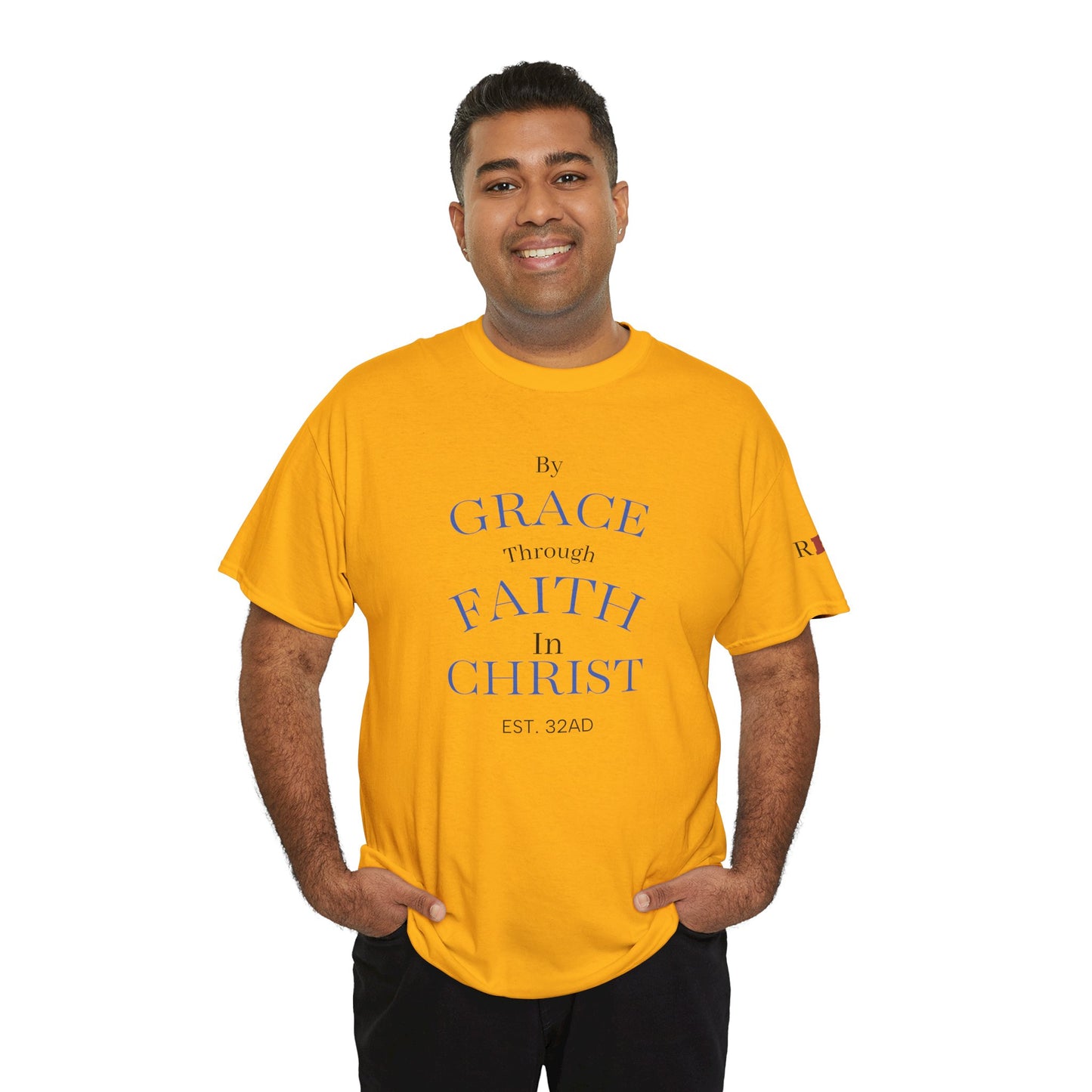 Ephesians 2:8-9 T-Shirt — "By Grace Through Faith in Christ" Christian Tee