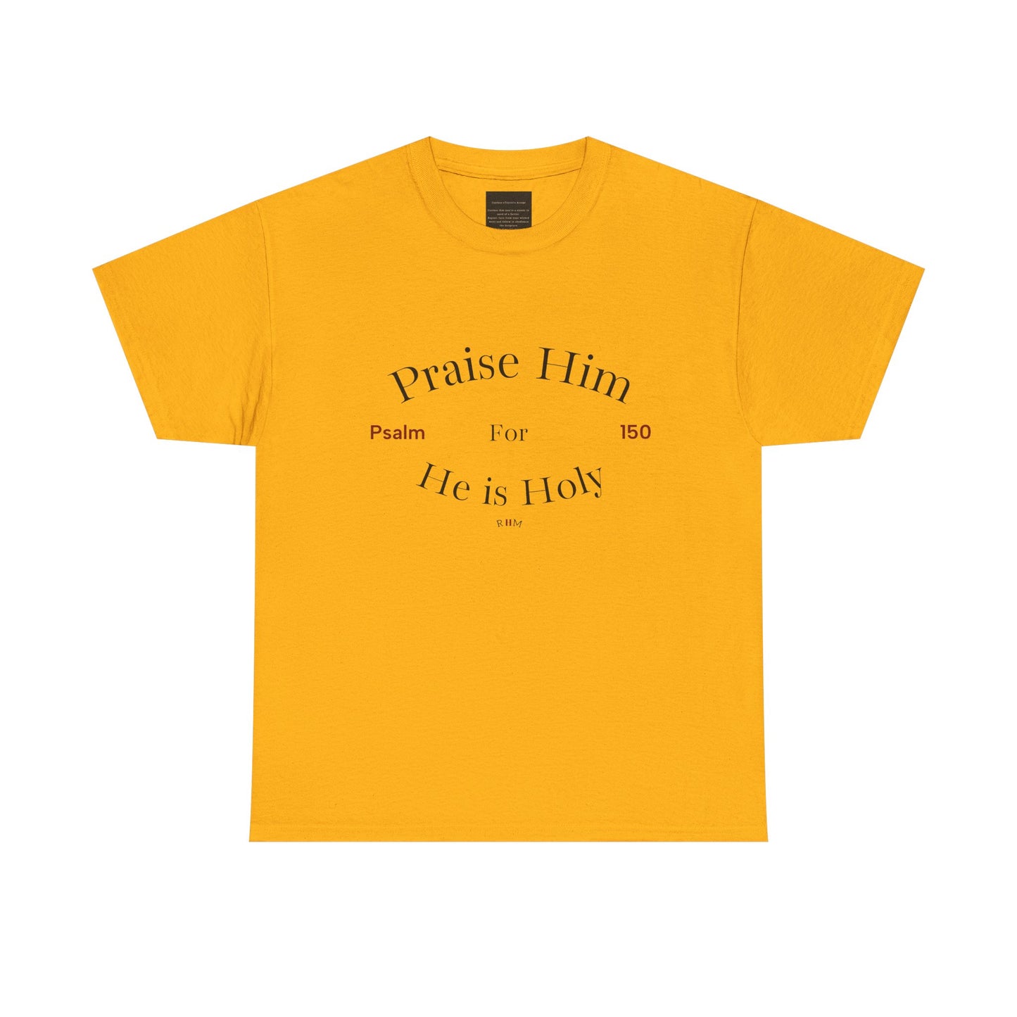 Praise Him For He is Holy — Psalm 150 T-Shirt