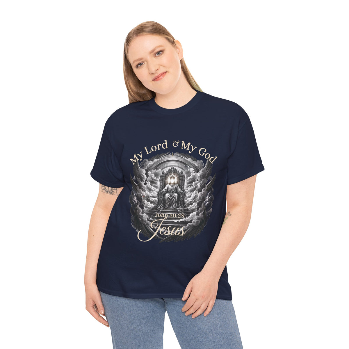 Jesus on the Throne "My Lord & My God" Christian Faith Tee