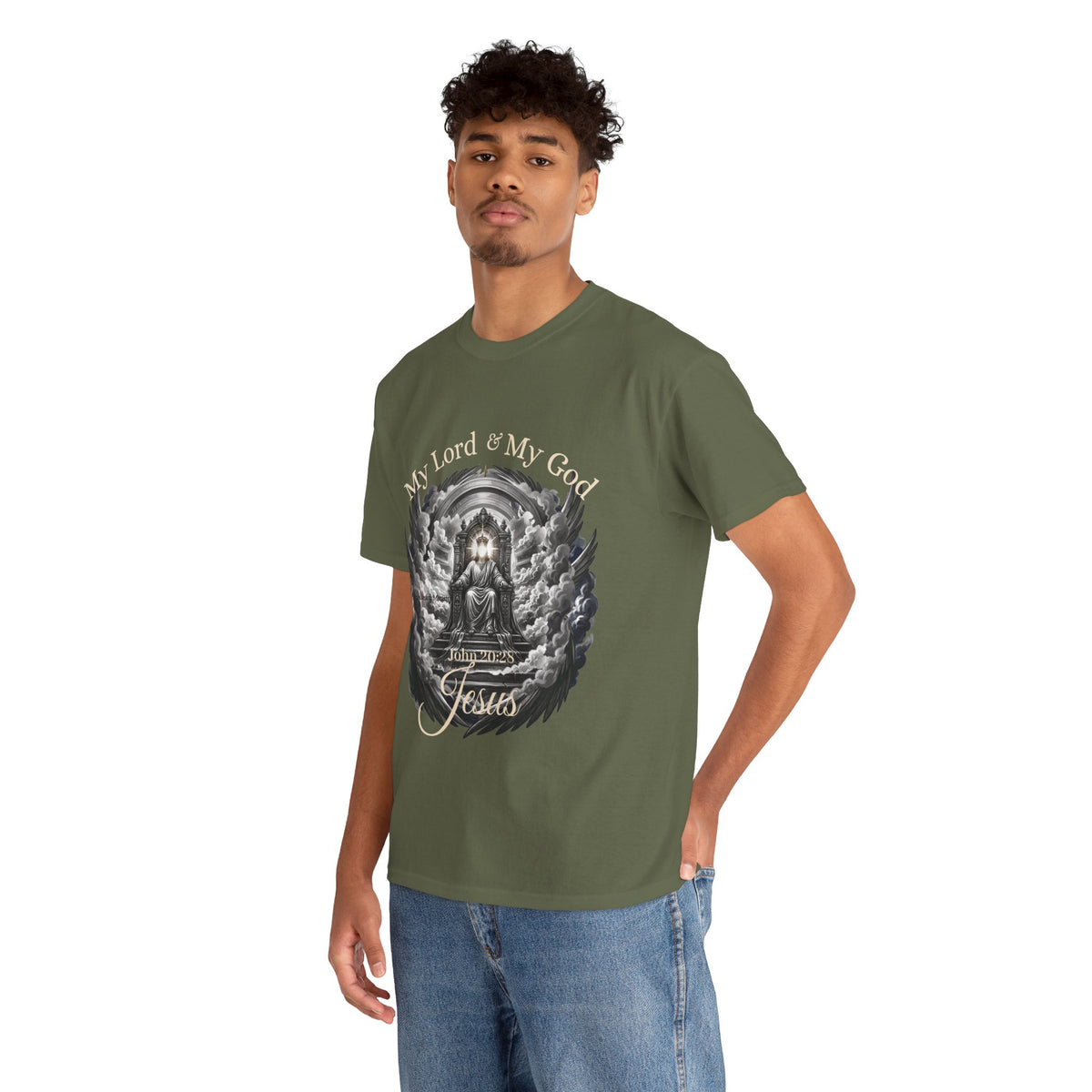 Jesus on the Throne "My Lord & My God" Christian Faith Tee