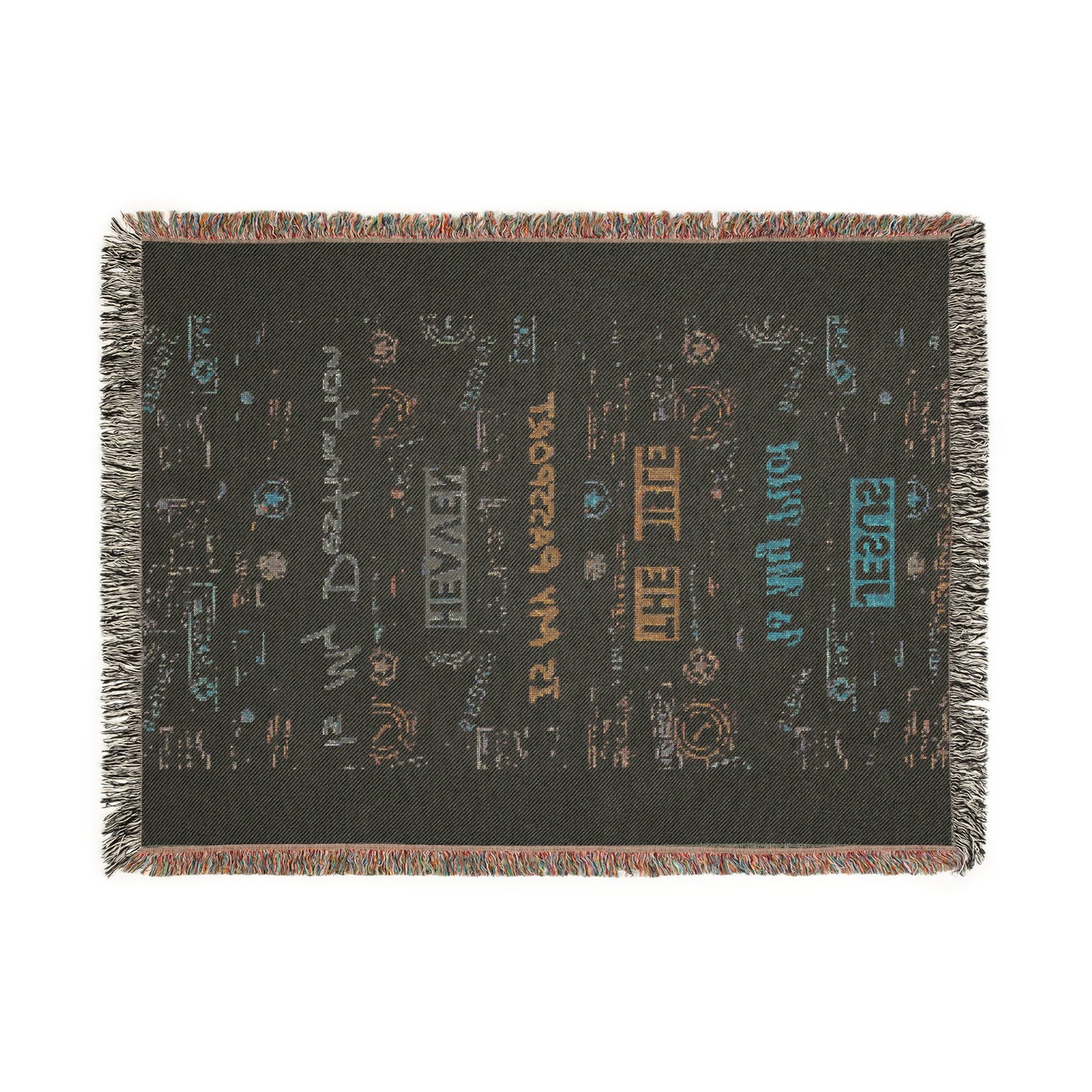 Faith Based Blanket - 'Heaven is My Destination' - Cozy Home Decor for Faith and Comfort