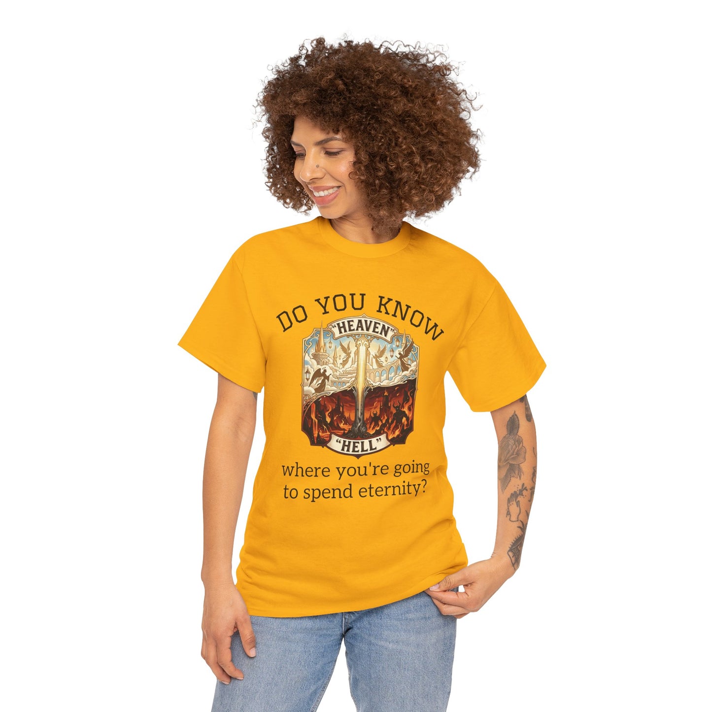 "Do You Know Where You’re Going? / Ask Me About Jesus"- Gospel Tee