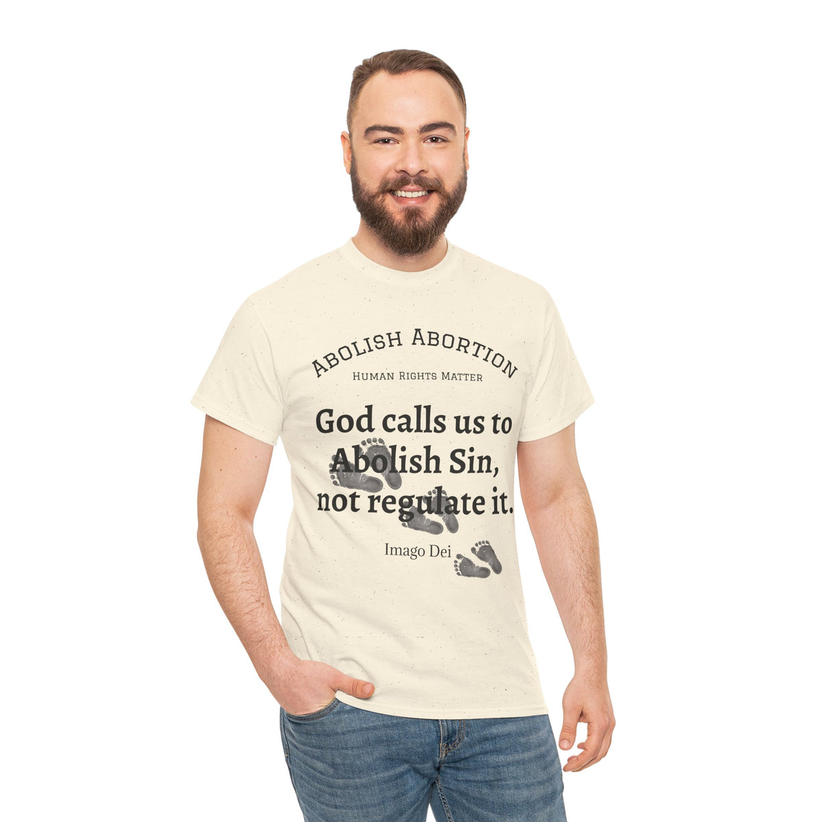 Abolish Abortion II T-Shirt — Jeremiah 1:5 Christian Message