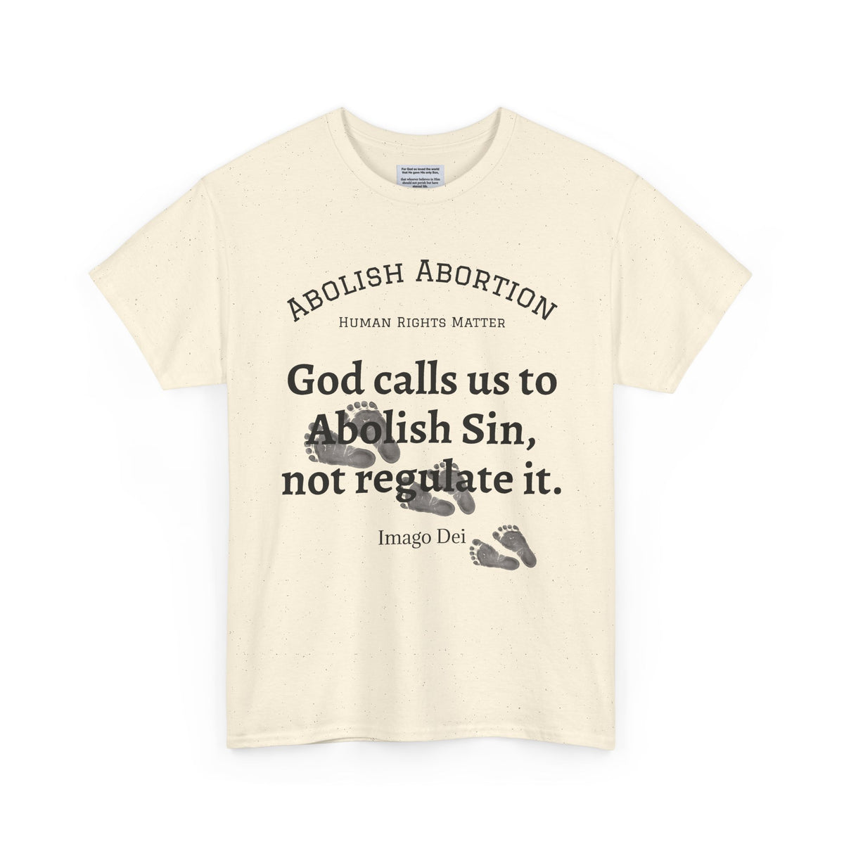 Abolish Abortion II T-Shirt — Jeremiah 1:5 Christian Message