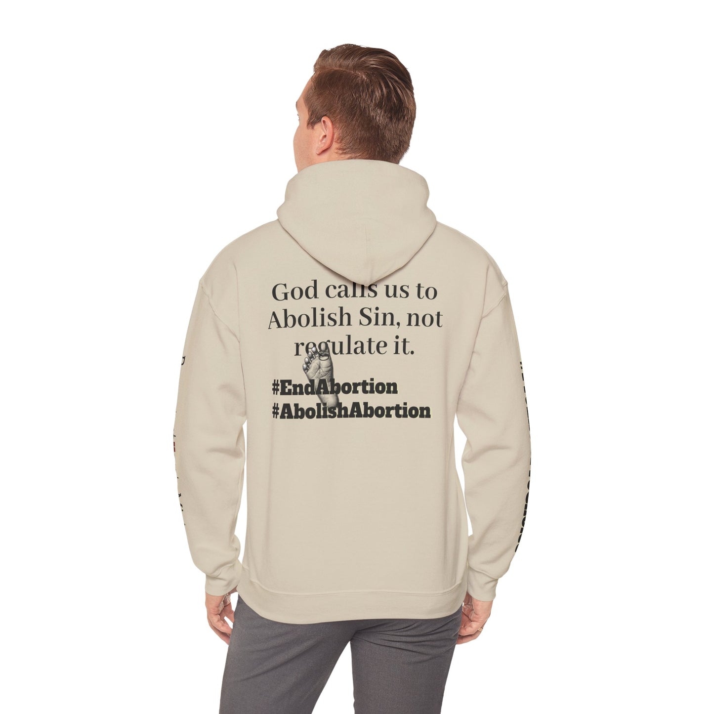 Abolish Abortion Heavy Blend™ Jeremiah 1:5 Hooded Sweatshirt
