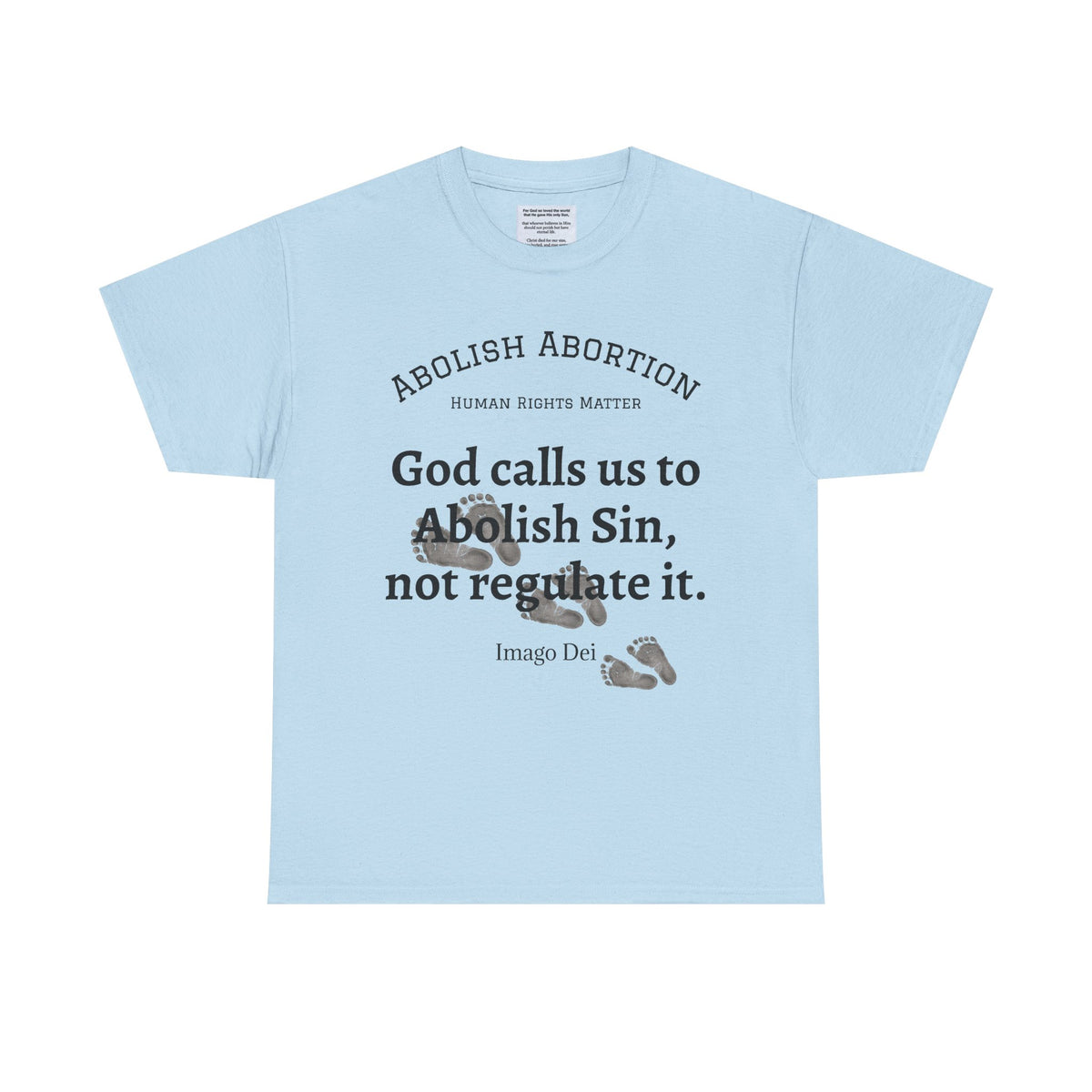 Abolish Abortion II T-Shirt — Jeremiah 1:5 Christian Message