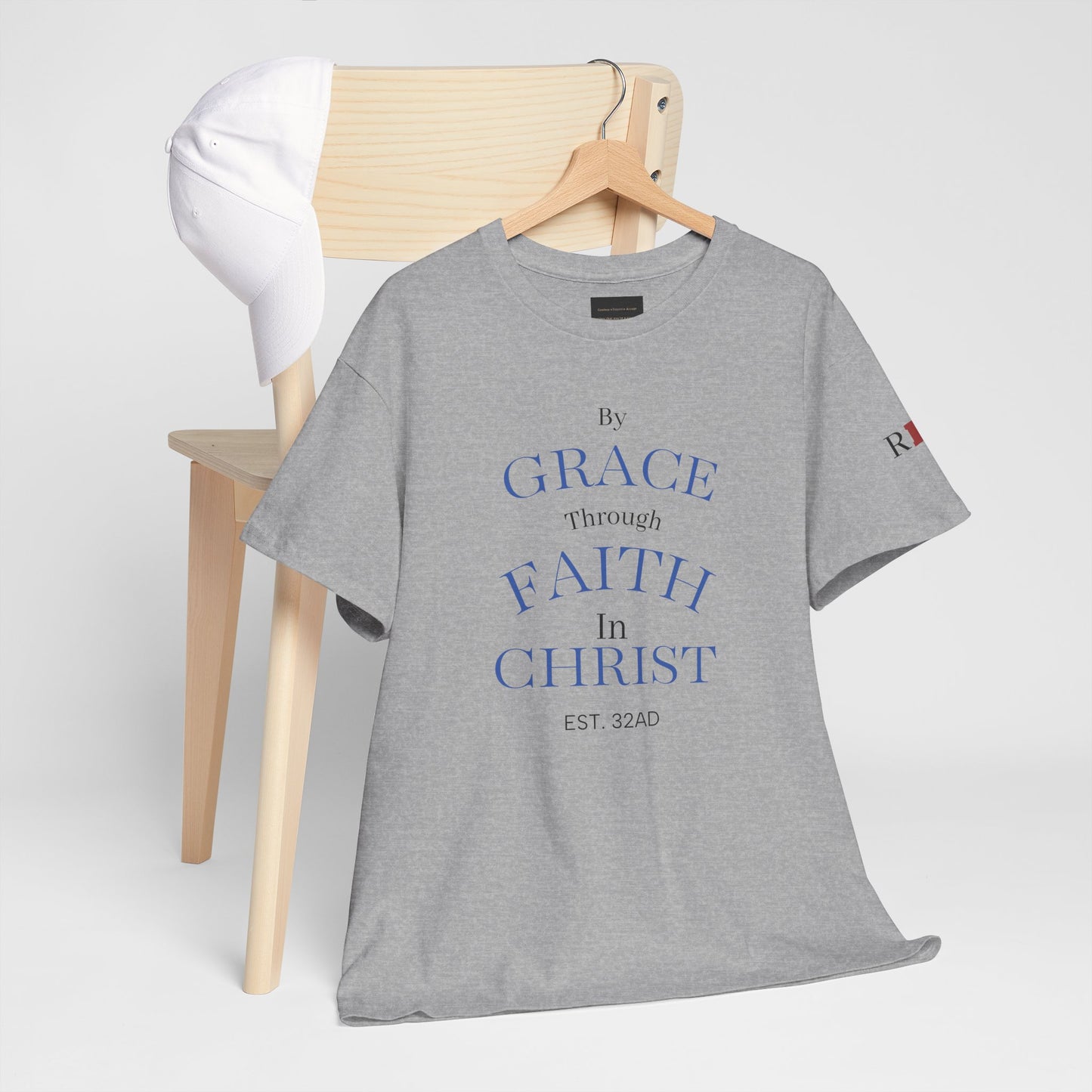 Ephesians 2:8-9 T-Shirt — "By Grace Through Faith in Christ" Christian Tee