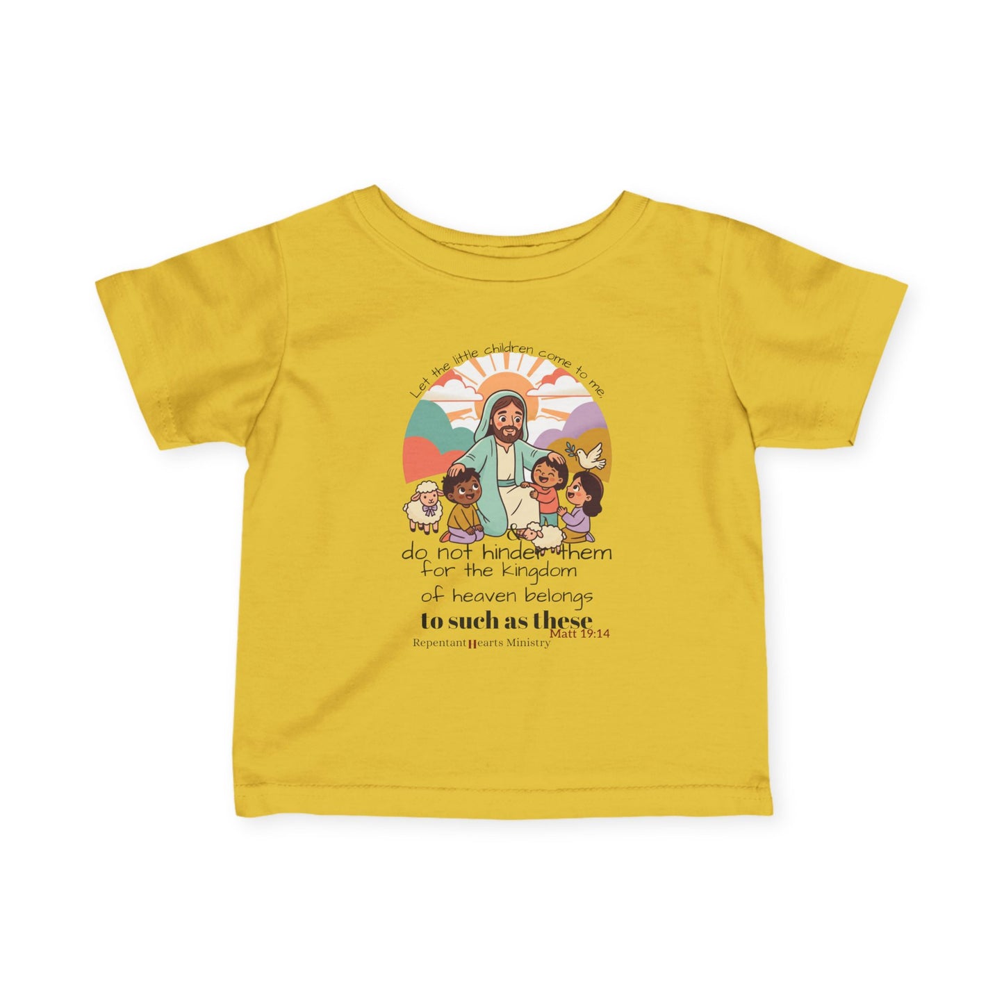Infant Tee- 'Let the Little Children Come' Christian - Matthew 19:14