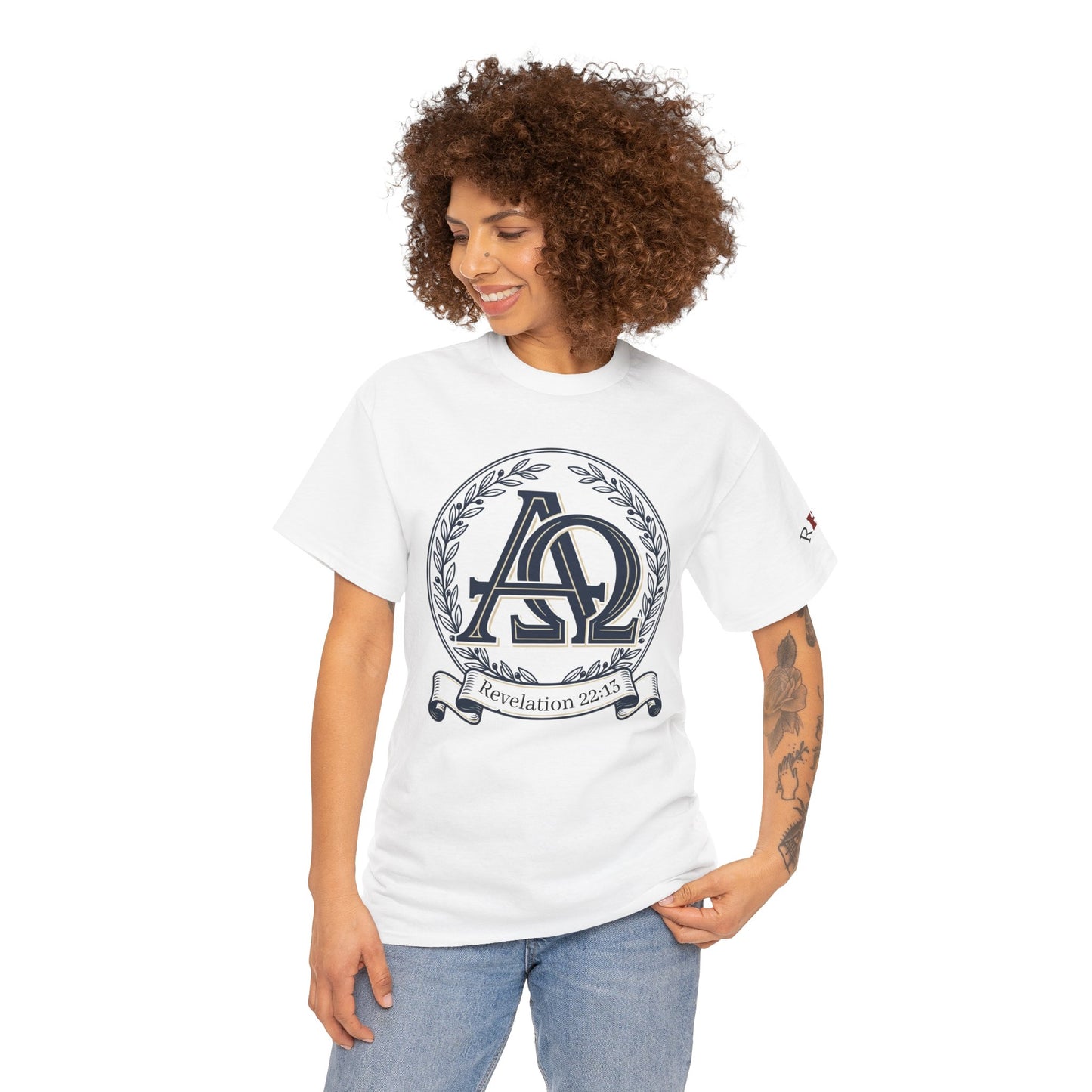 Alpha Omega T-shirt "I Am the First & the Last" Names of Jesus