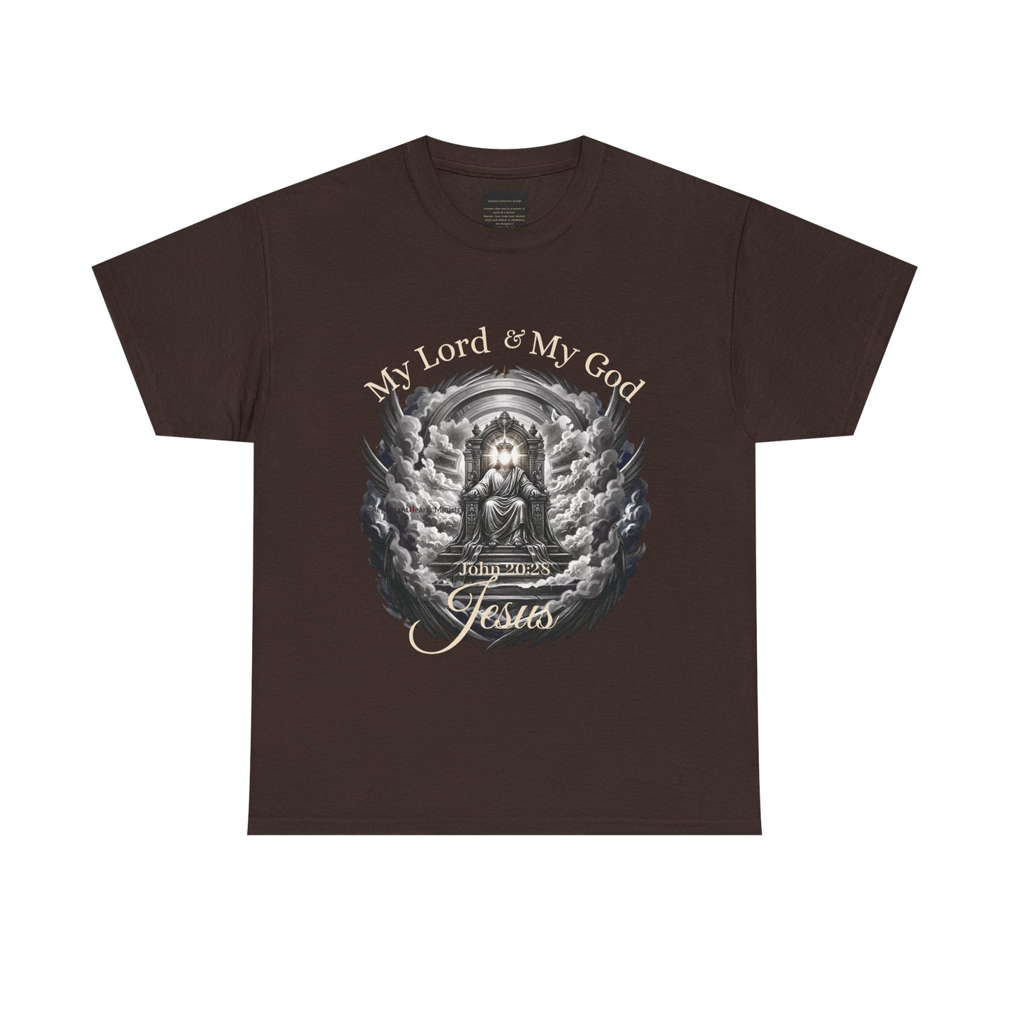 Jesus on the Throne "My Lord & My God" Christian Faith Tee