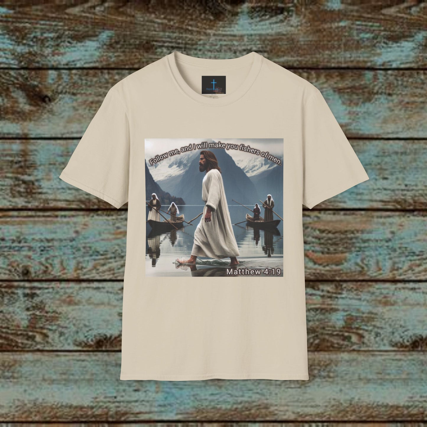 Matthew 4:19 - Jesus T-Shirt -  Design