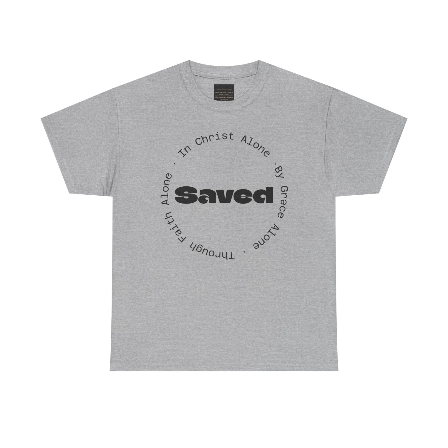 "Saved" Ephesians 2:8 T‑Shirt — Scripture back