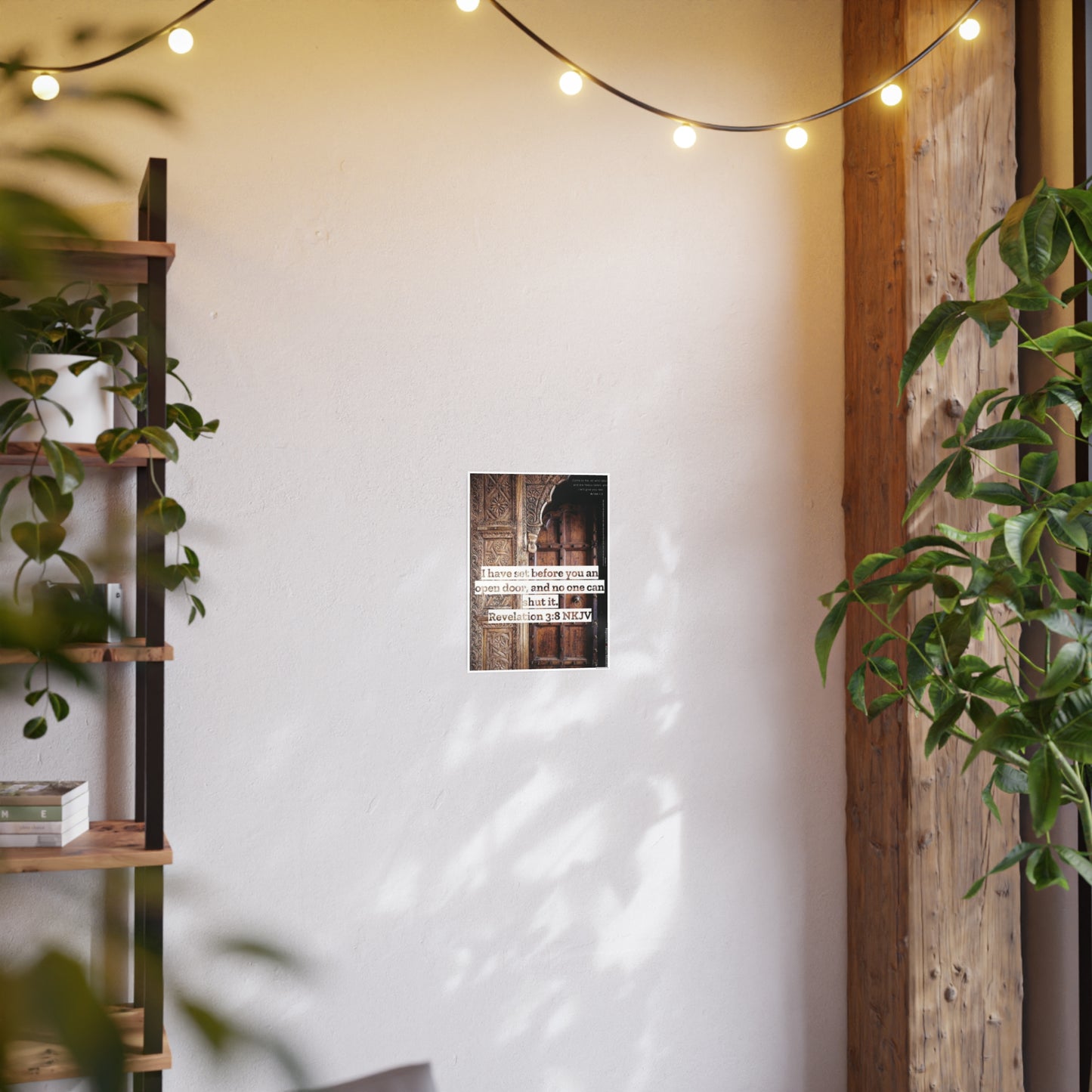 Rev 3:8 & Matthew Poster — "I Have Set Before You An Open Door" & Matthew 7:7 & 11:28