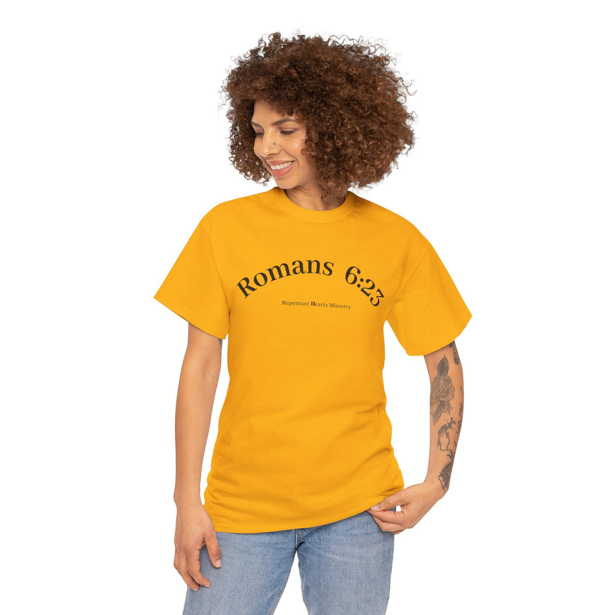 Your Debt Is Paid Romans 6:23 Inspirational- Christian Cross T-Shirt