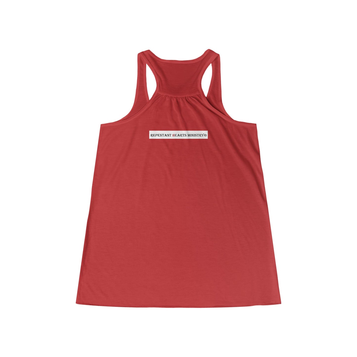 Biblical Ladies Flowy Racerback Tank - 'God on the Mountain and Valley'