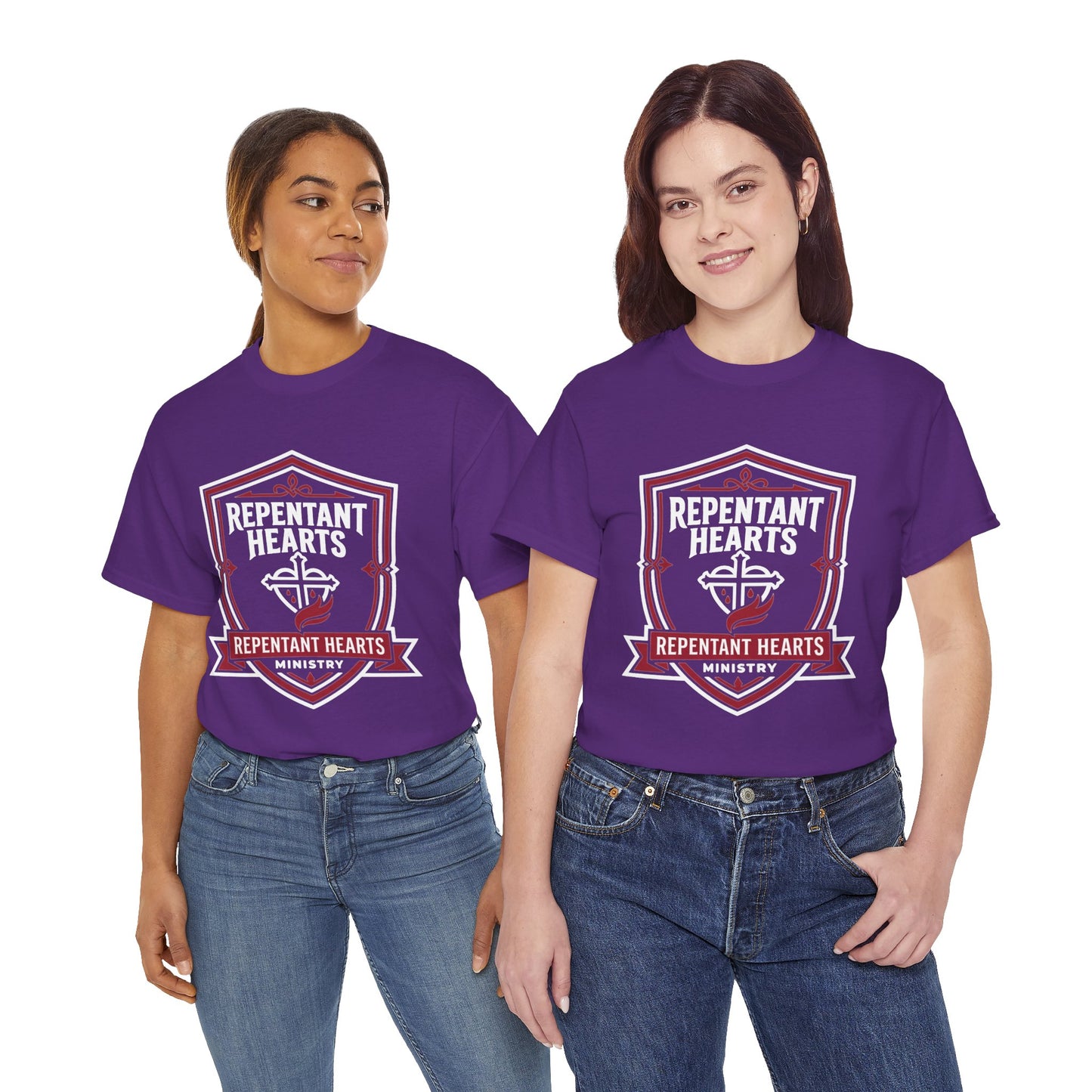 Rev 2:5 T-Shirt- Repentant Hearts Ministry Tee — RHM Logo & Menorah Back Print