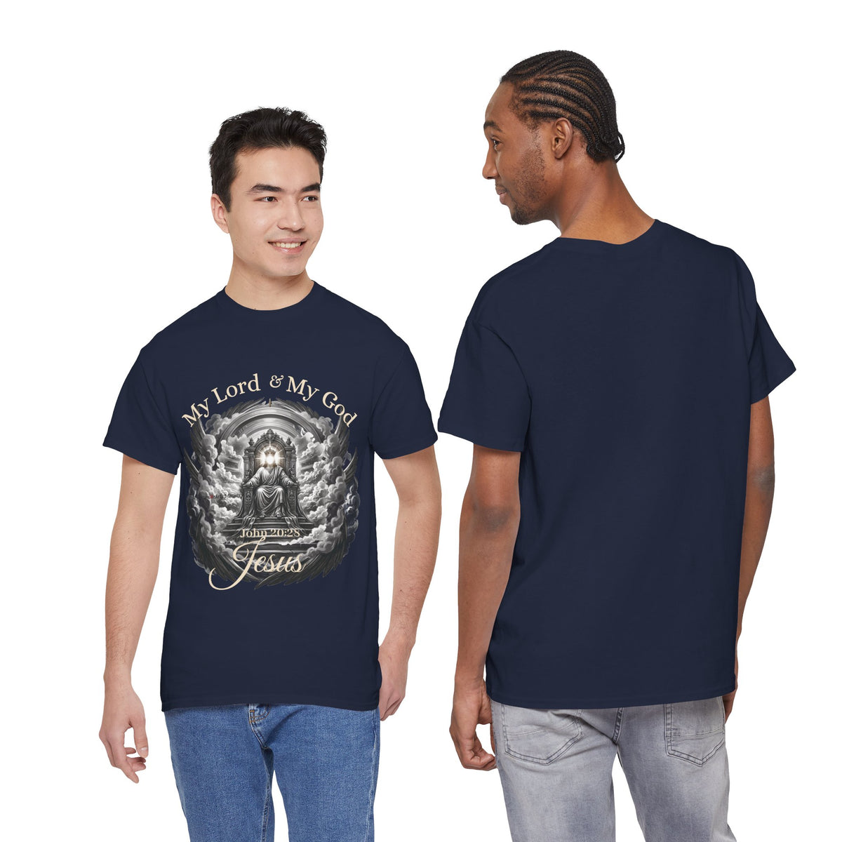 Jesus on the Throne "My Lord & My God" Christian Faith Tee