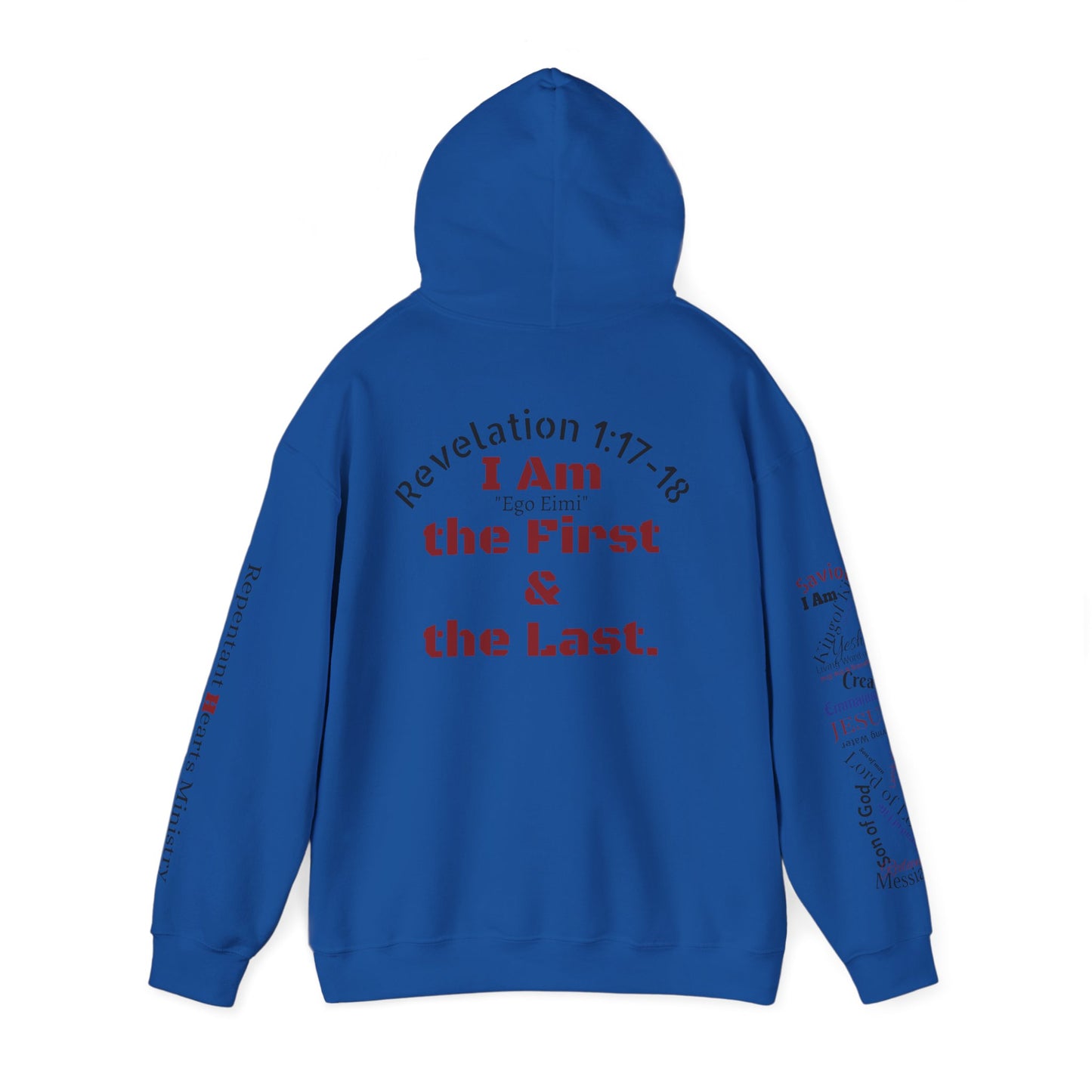 Alpha Omega Hoodie — "I Am the First & the Last" Names of Jesus