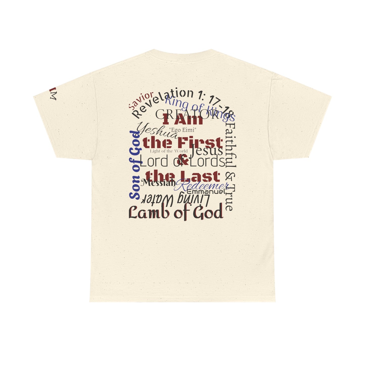 Alpha Omega T-shirt "I Am the First & the Last" Names of Jesus