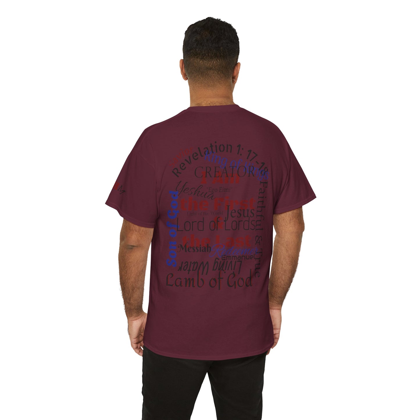 Alpha Omega T-shirt "I Am the First & the Last" Names of Jesus