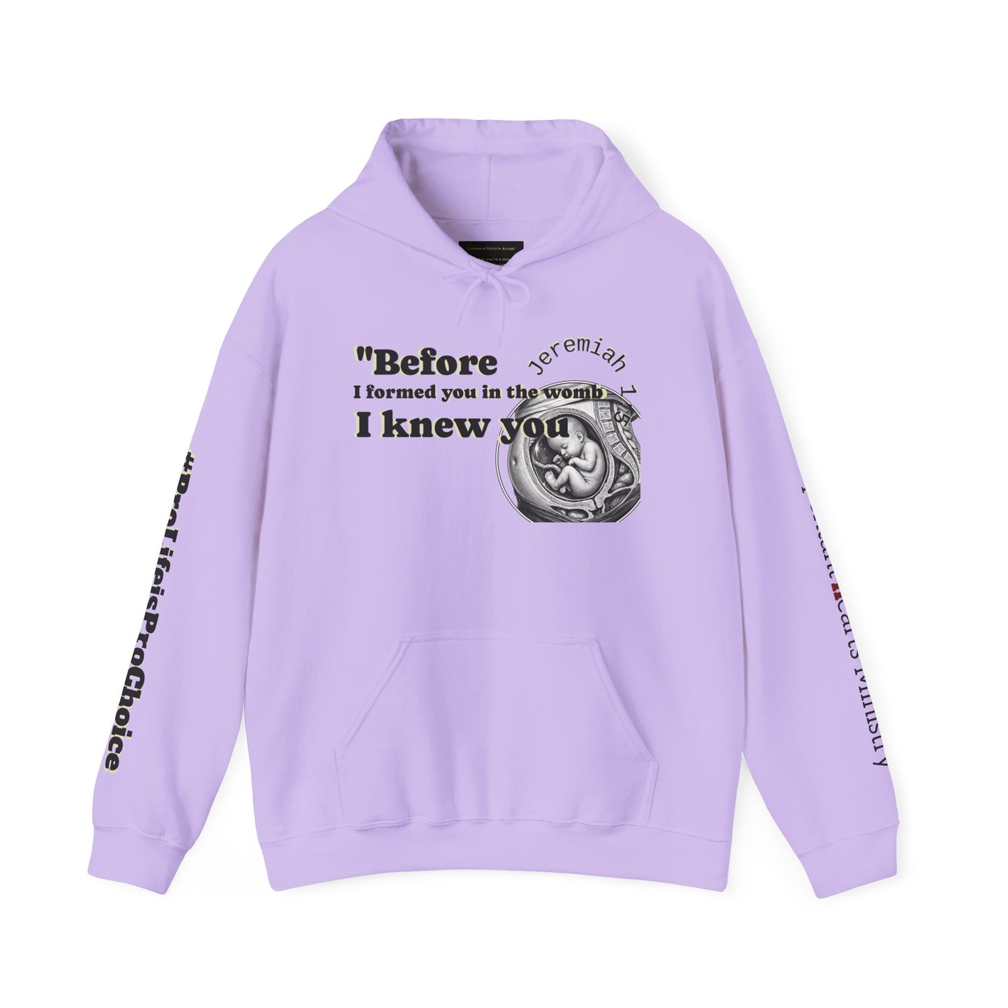 Abolish Abortion Heavy Blend™ Jeremiah 1:5 Hooded Sweatshirt
