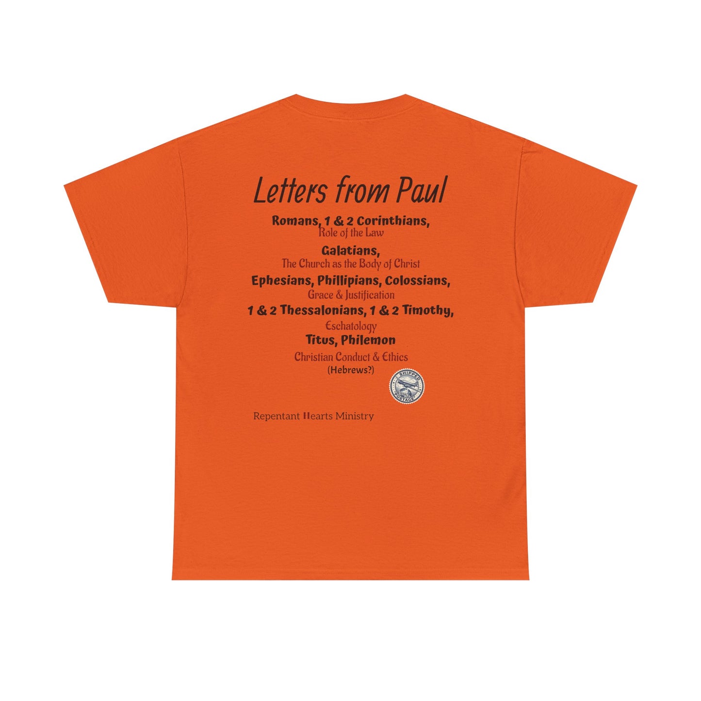 Letters from Paul T-Shirt — What Would Yours Say?