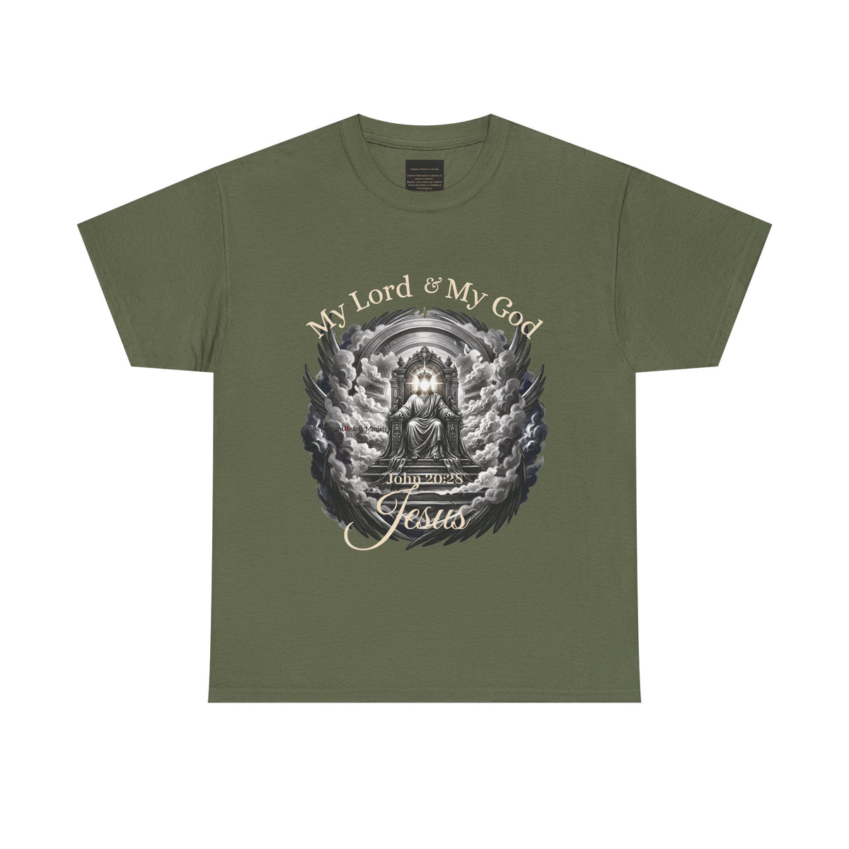 Jesus on the Throne "My Lord & My God" Christian Faith Tee