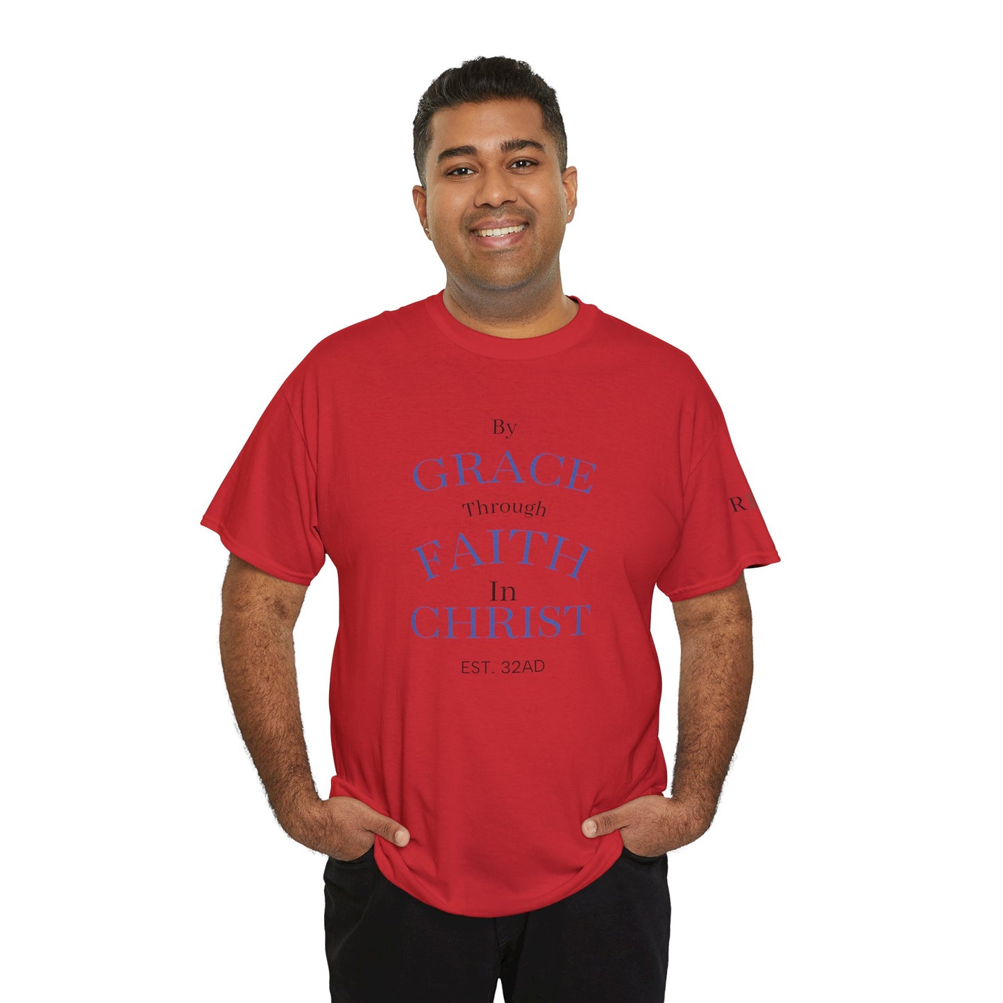 Ephesians 2:8-9 T-Shirt — "By Grace Through Faith in Christ" Christian Tee