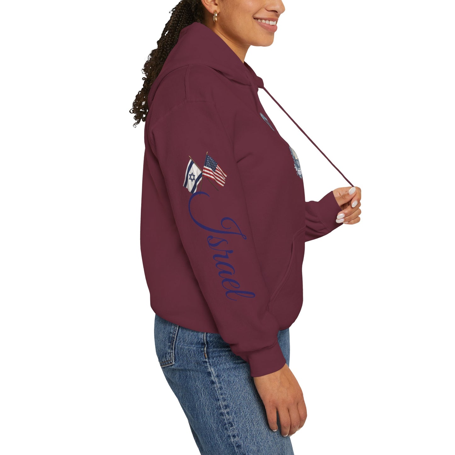 Israel Zechariah 2:8 Hoodie — Isaiah62 & Romans 9- Stand with Israel