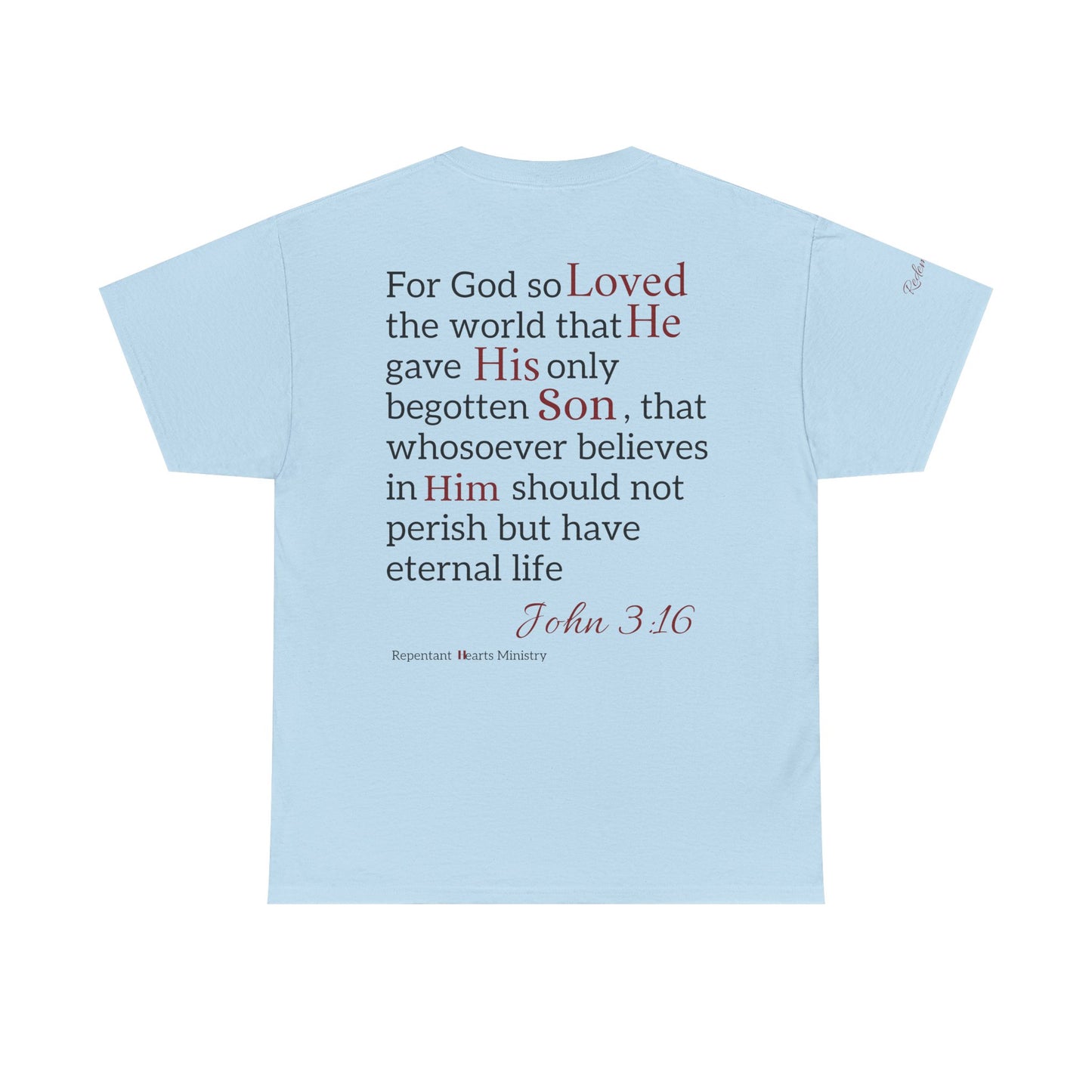 Redemption John 3:16 T-Shirt — Scripture Tee