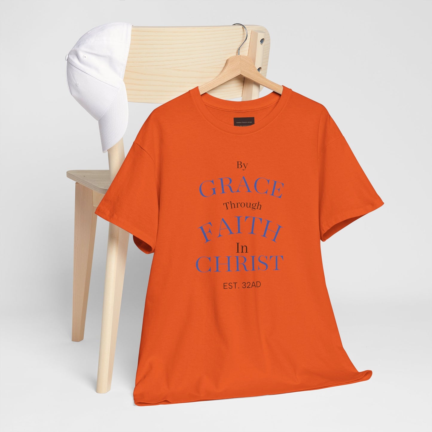 Ephesians 2:8-9 T-Shirt — "By Grace Through Faith in Christ" Christian Tee