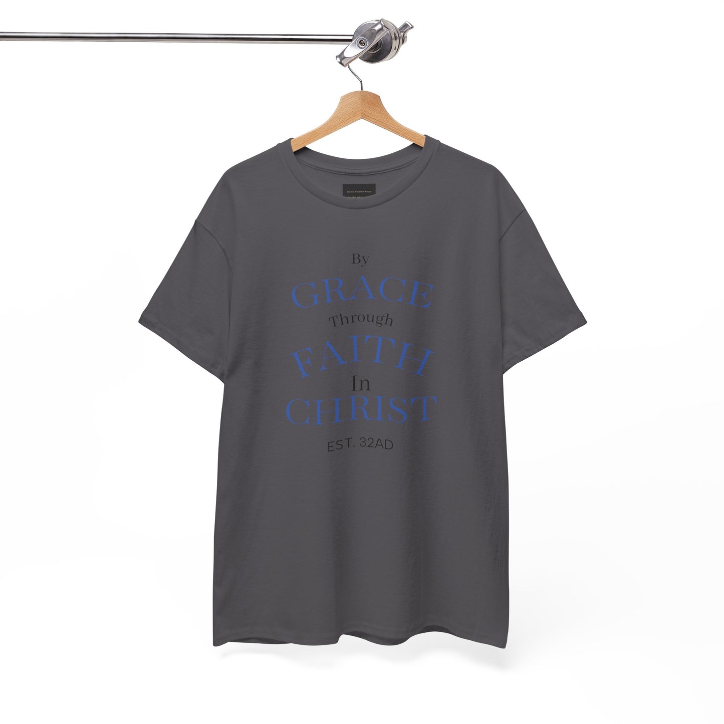 Ephesians 2:8-9 T-Shirt — "By Grace Through Faith in Christ" Christian Tee