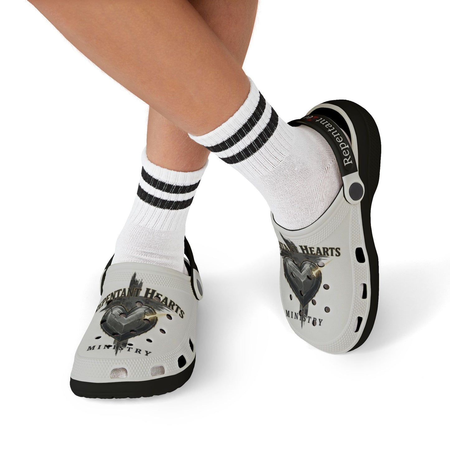 Shoes-Kid's RHM Clogs — Repentant Hearts Ministry Graphic Shoes