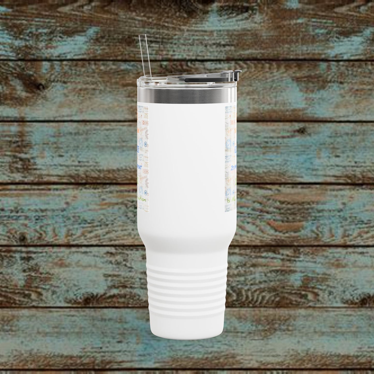 Faith Based Insulated Travel Mug – 40oz | Jesus is My Pilot Design | Perfect for Travelers & Pilots