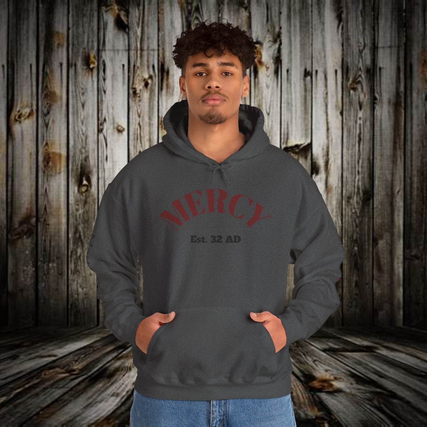 Mercy Hoodie — (Matthew 9:13) 'I Desire Mercy' Scripture Pullover