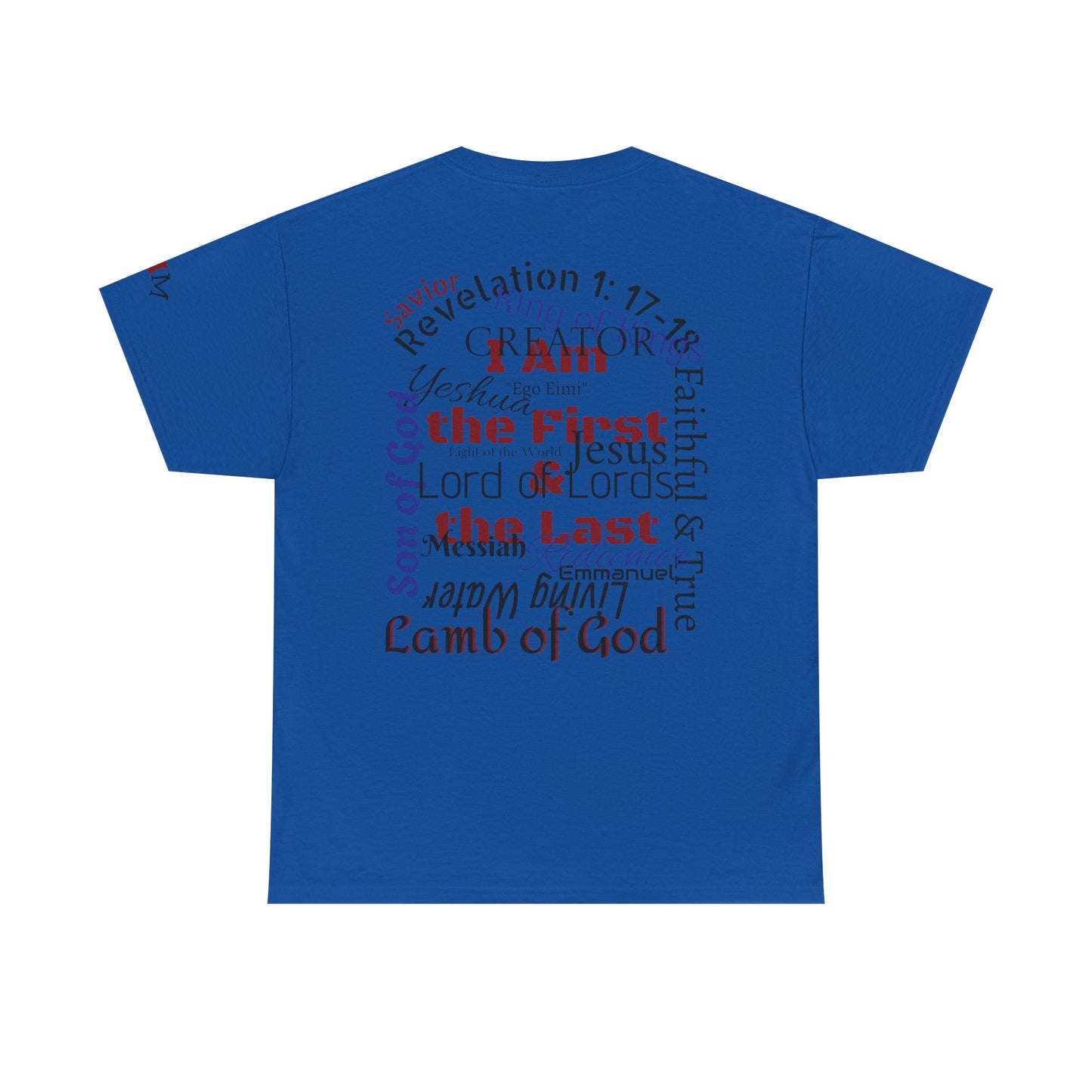 Alpha Omega T-shirt "I Am the First & the Last" Names of Jesus