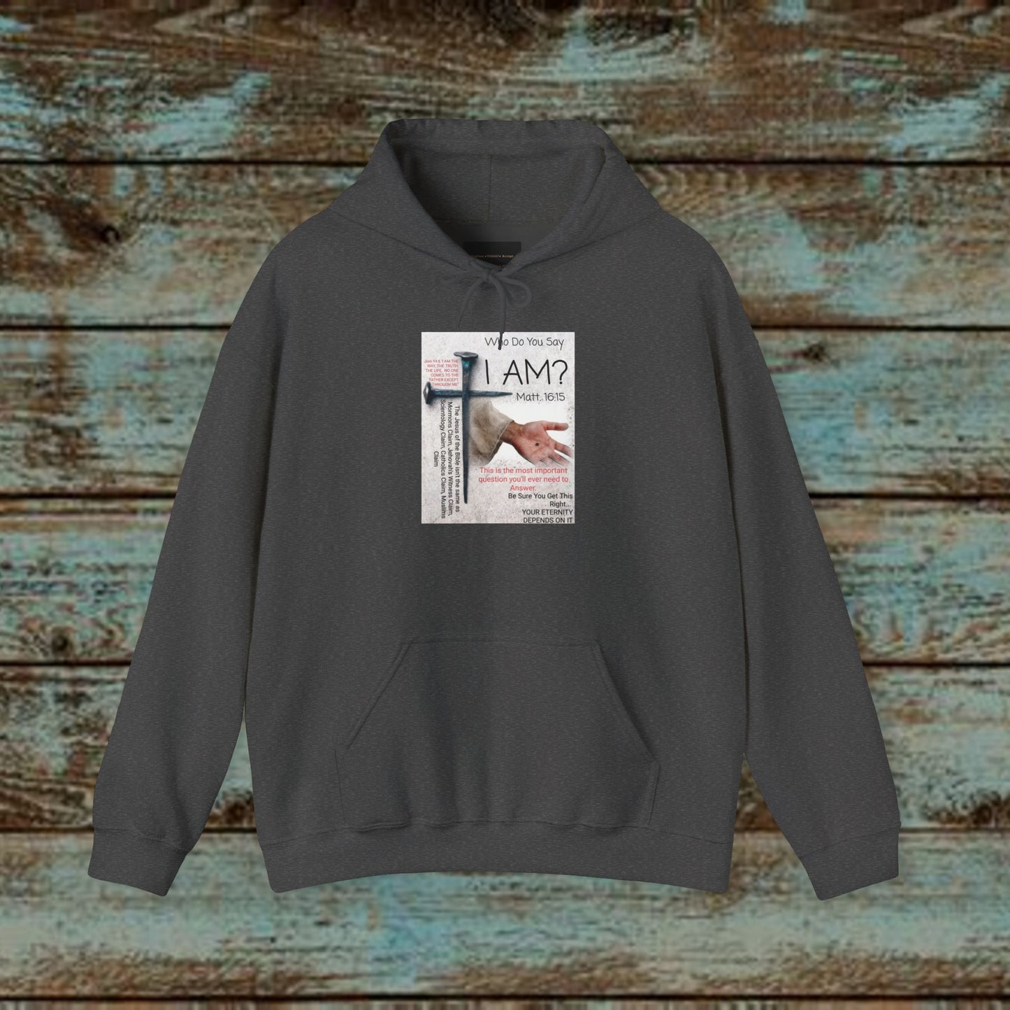 'Who do you say I Am' Unisex Heavy Blend™ Hooded Christian Sweatshirt