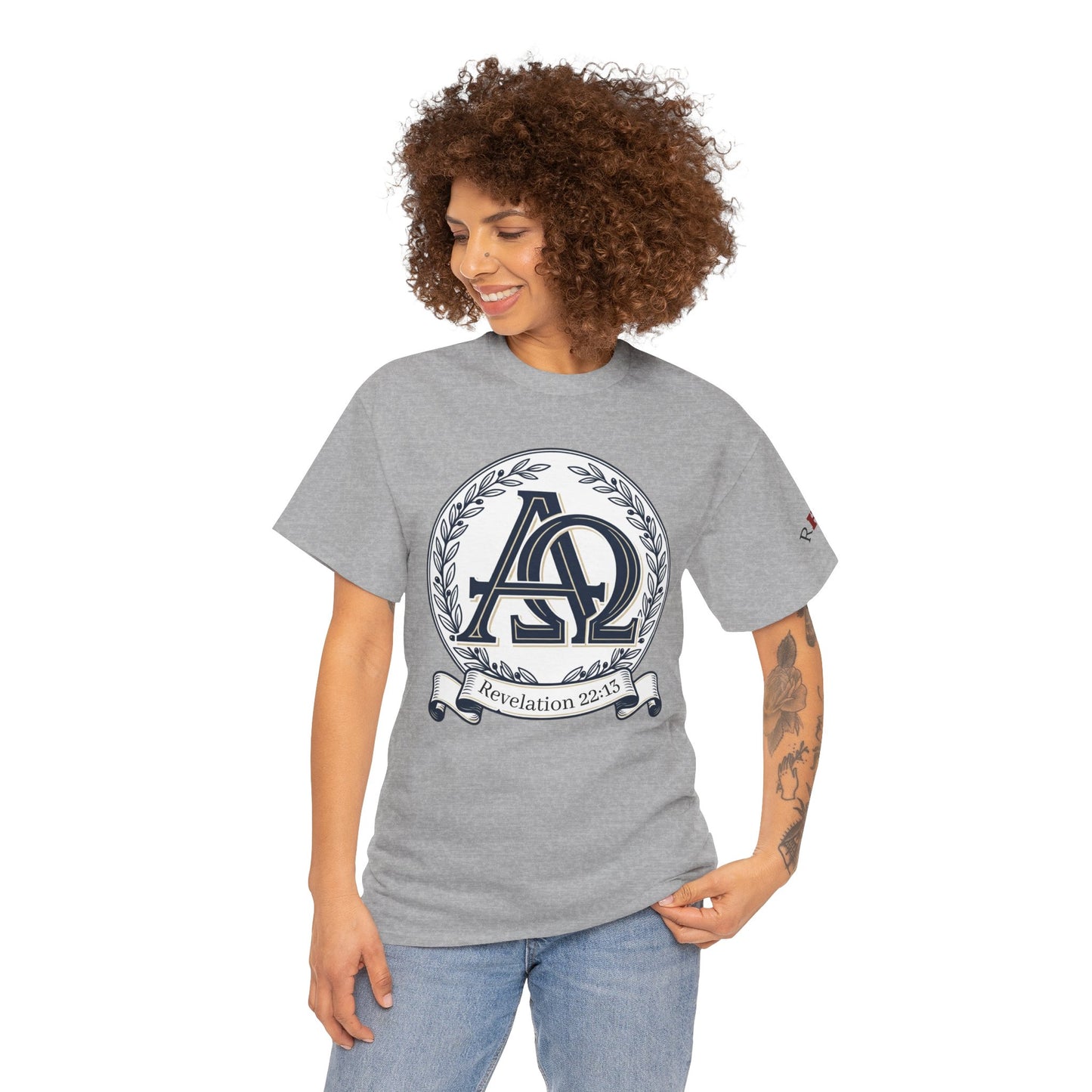 Alpha Omega T-shirt "I Am the First & the Last" Names of Jesus