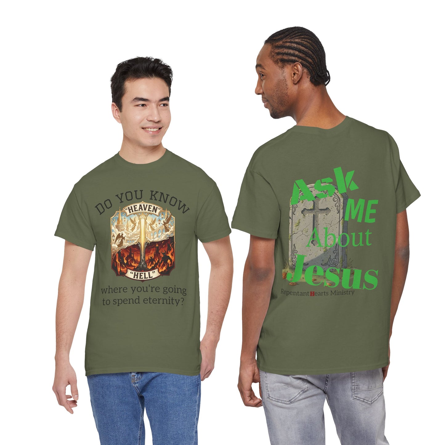 "Do You Know Where You’re Going? / Ask Me About Jesus"- Gospel Tee