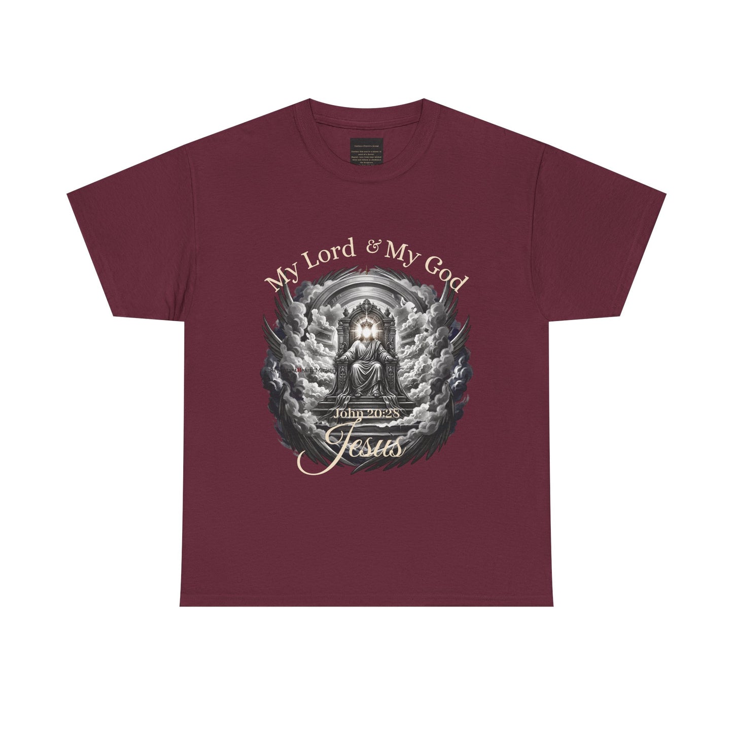 Jesus on the Throne "My Lord & My God" Christian Faith Tee