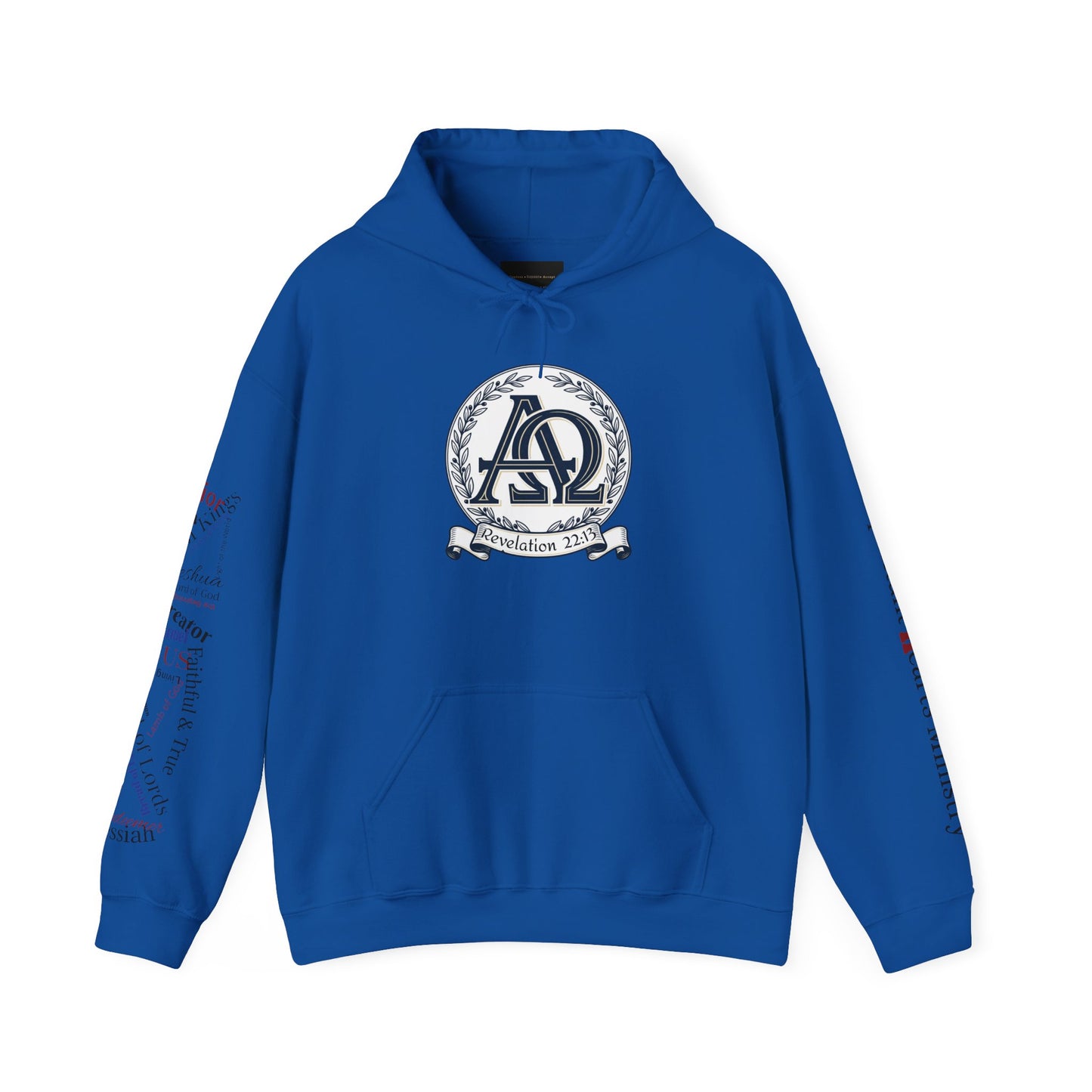 Alpha Omega Hoodie — "I Am the First & the Last" Names of Jesus