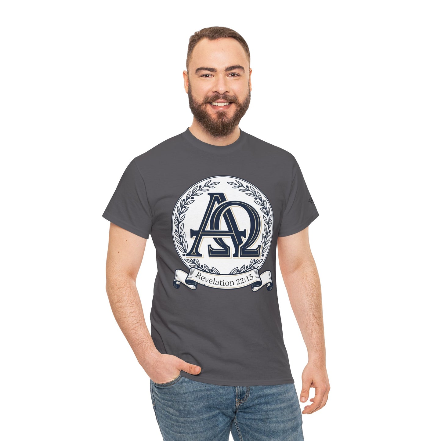 Alpha Omega T-shirt "I Am the First & the Last" Names of Jesus