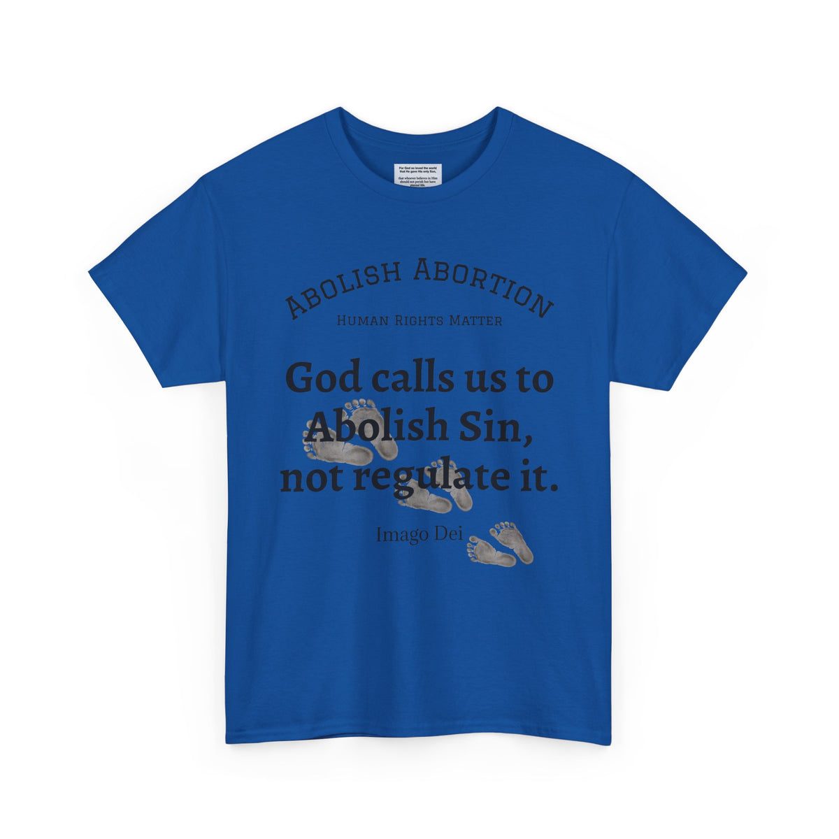Abolish Abortion II T-Shirt — Jeremiah 1:5 Christian Message
