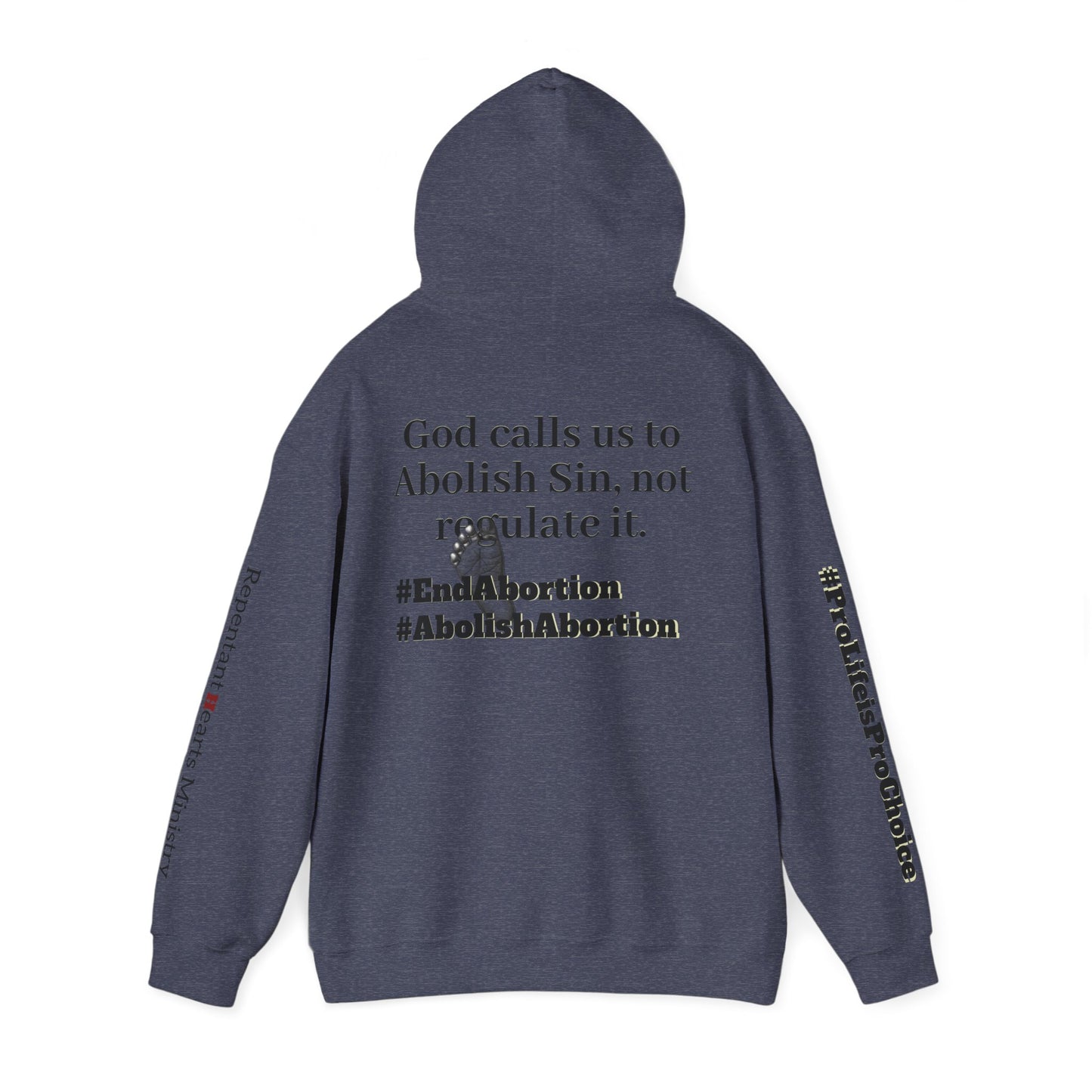 Abolish Abortion Heavy Blend™ Jeremiah 1:5 Hooded Sweatshirt