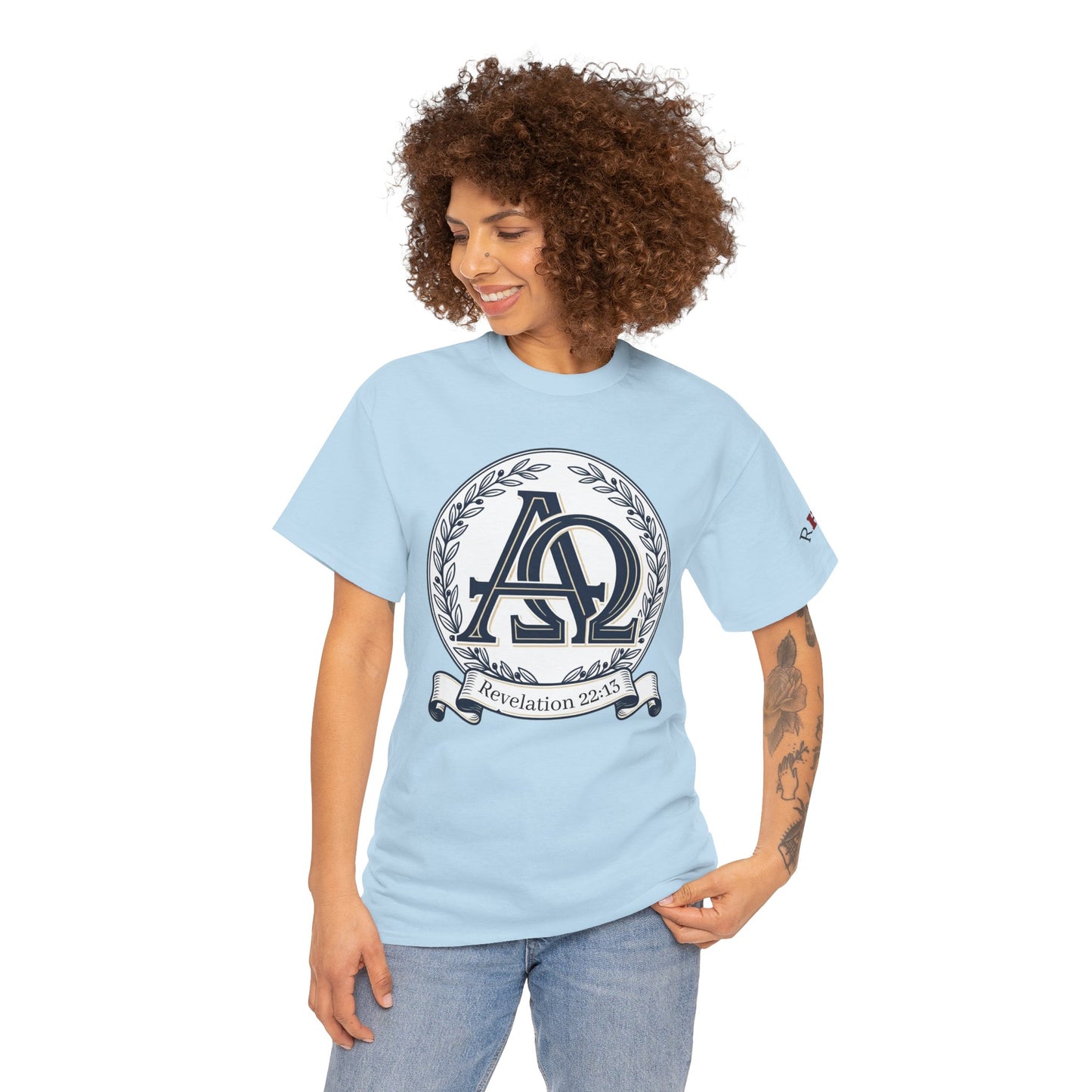 Alpha Omega T-shirt "I Am the First & the Last" Names of Jesus